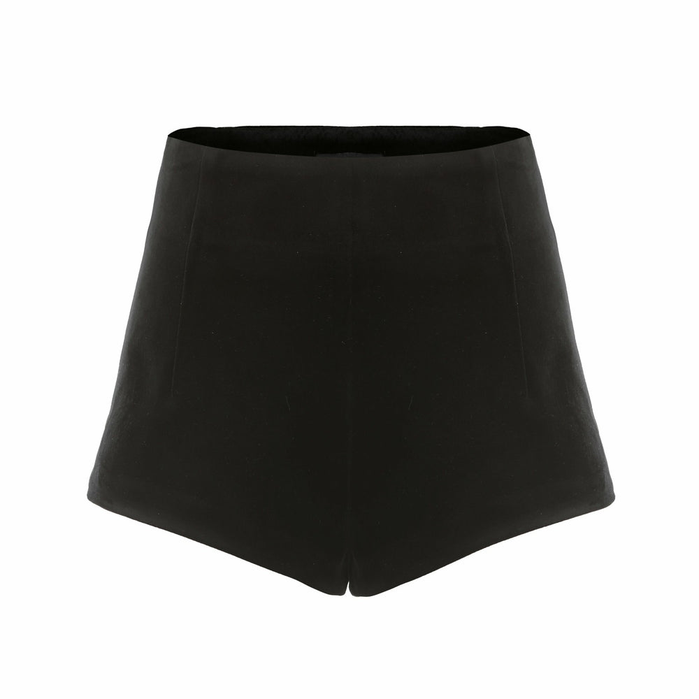 Shay Shorts: Black Velvet Shorts for Cocktail Party | Nana Jacqueline