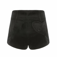 Shay Shorts: Black Velvet Shorts for Cocktail Party | Nana Jacqueline