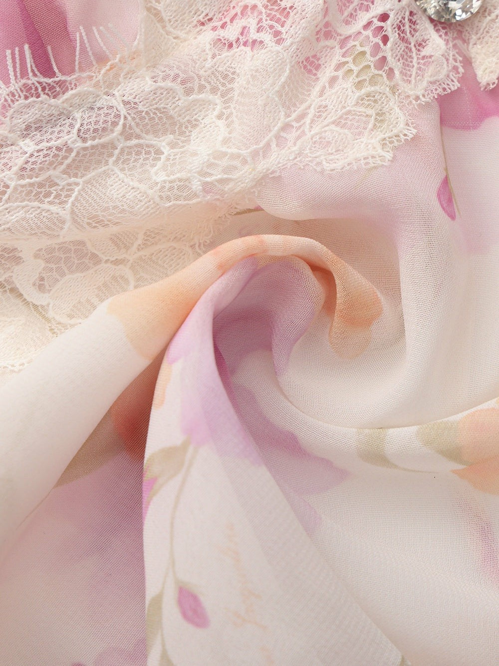 Ophelia Floral Lace Ivory Top | Nana Jacqueline