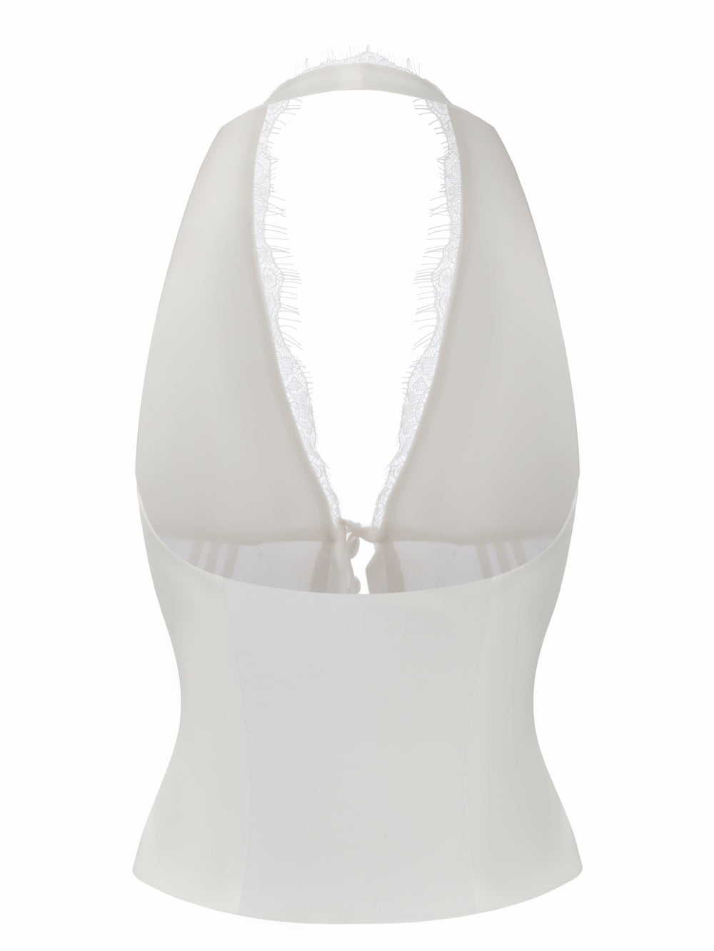 Phoebe Open-Back White Top | Nana Jacqueline