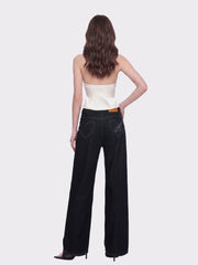 Phoebe Open-Back White Top | Nana Jacqueline