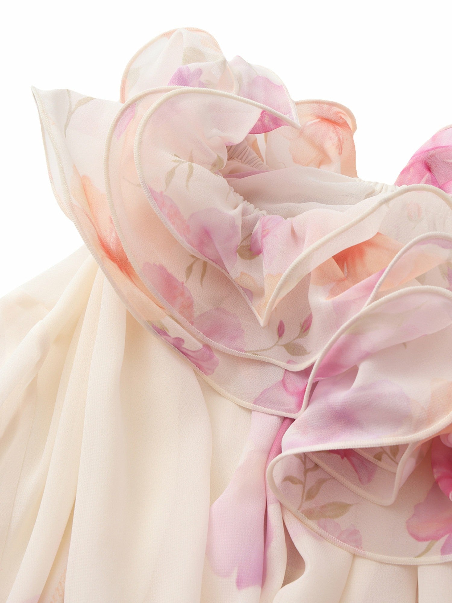 Summer Off-Shoulder Ruffle Cream Blouse | Nana Jacqueline