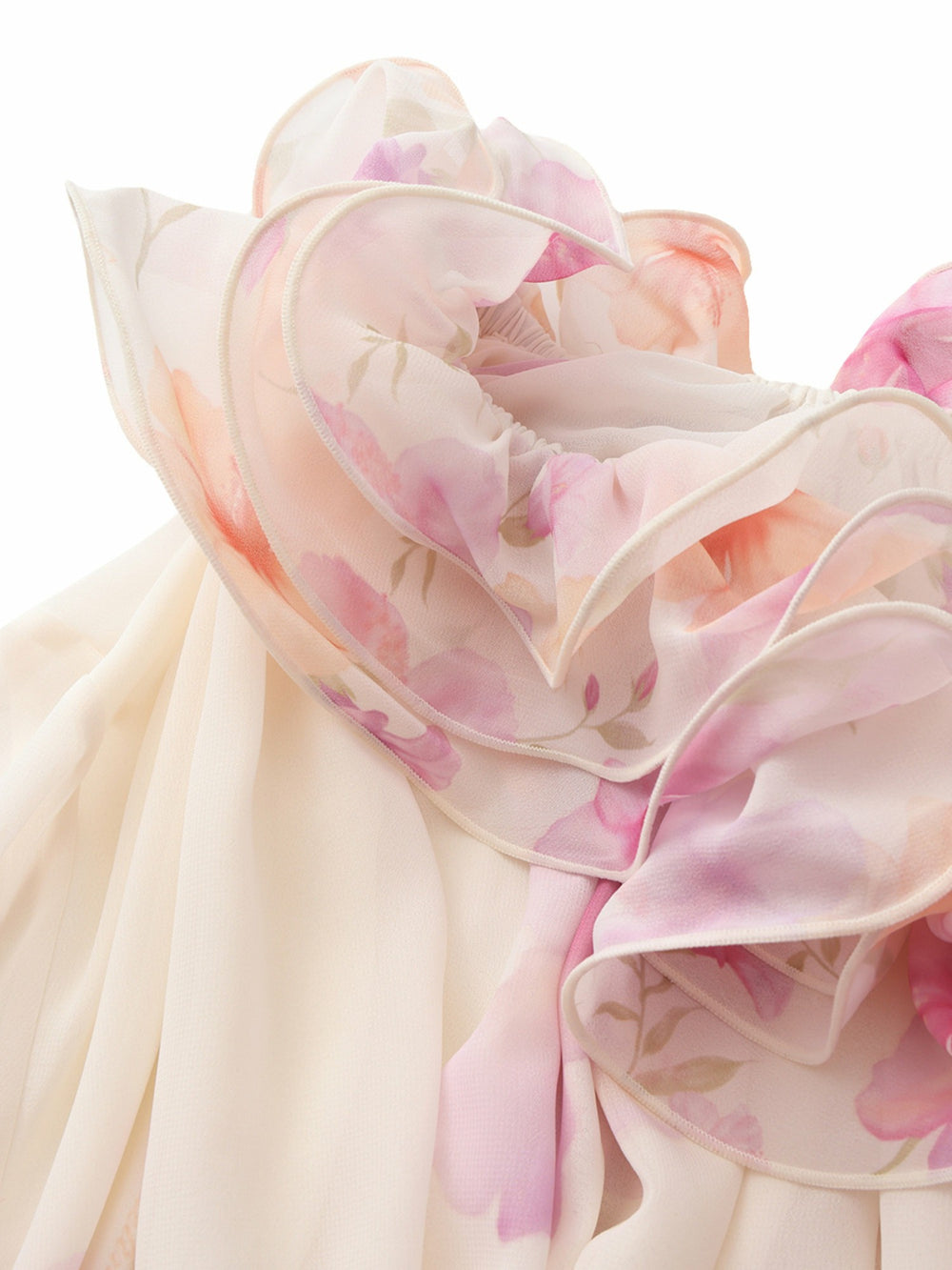 Summer Off-Shoulder Ruffle Cream Blouse | Nana Jacqueline