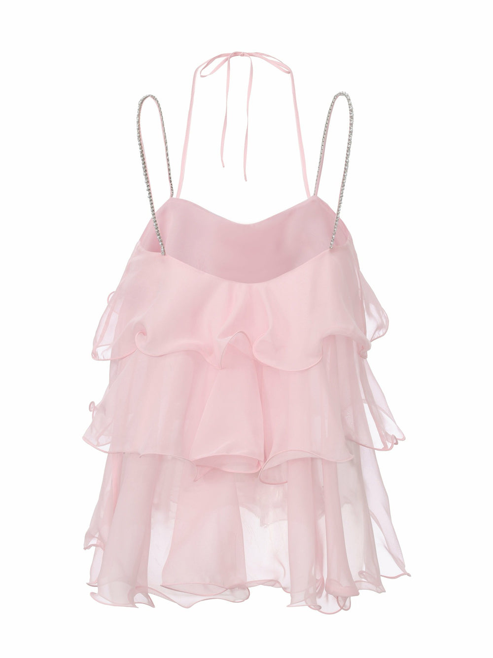 Fiona Crystal-Chain Pink Top | Nana Jacqueline