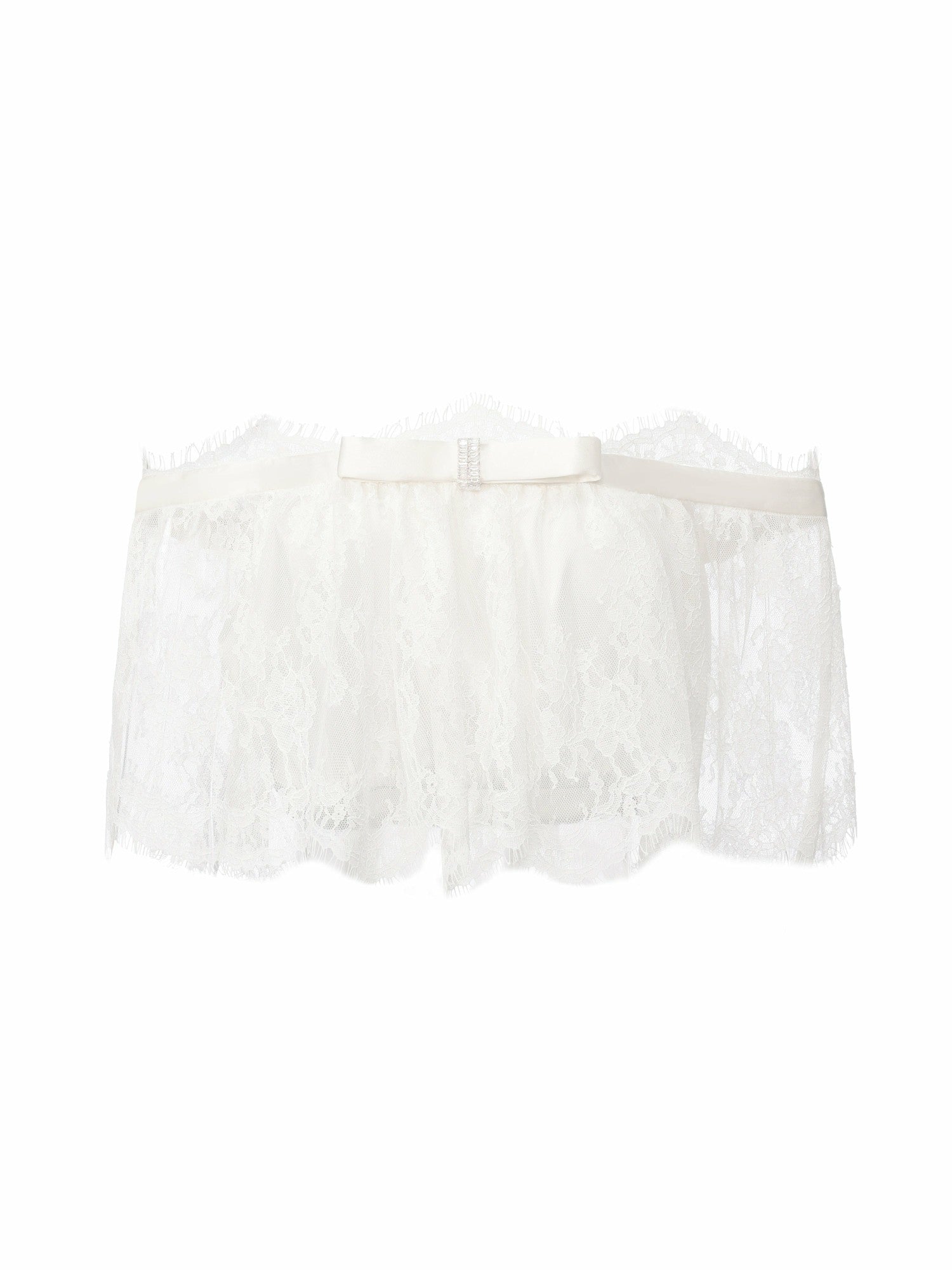 Alexandra Off-Shoulder Lace White Top | Nana Jacqueline