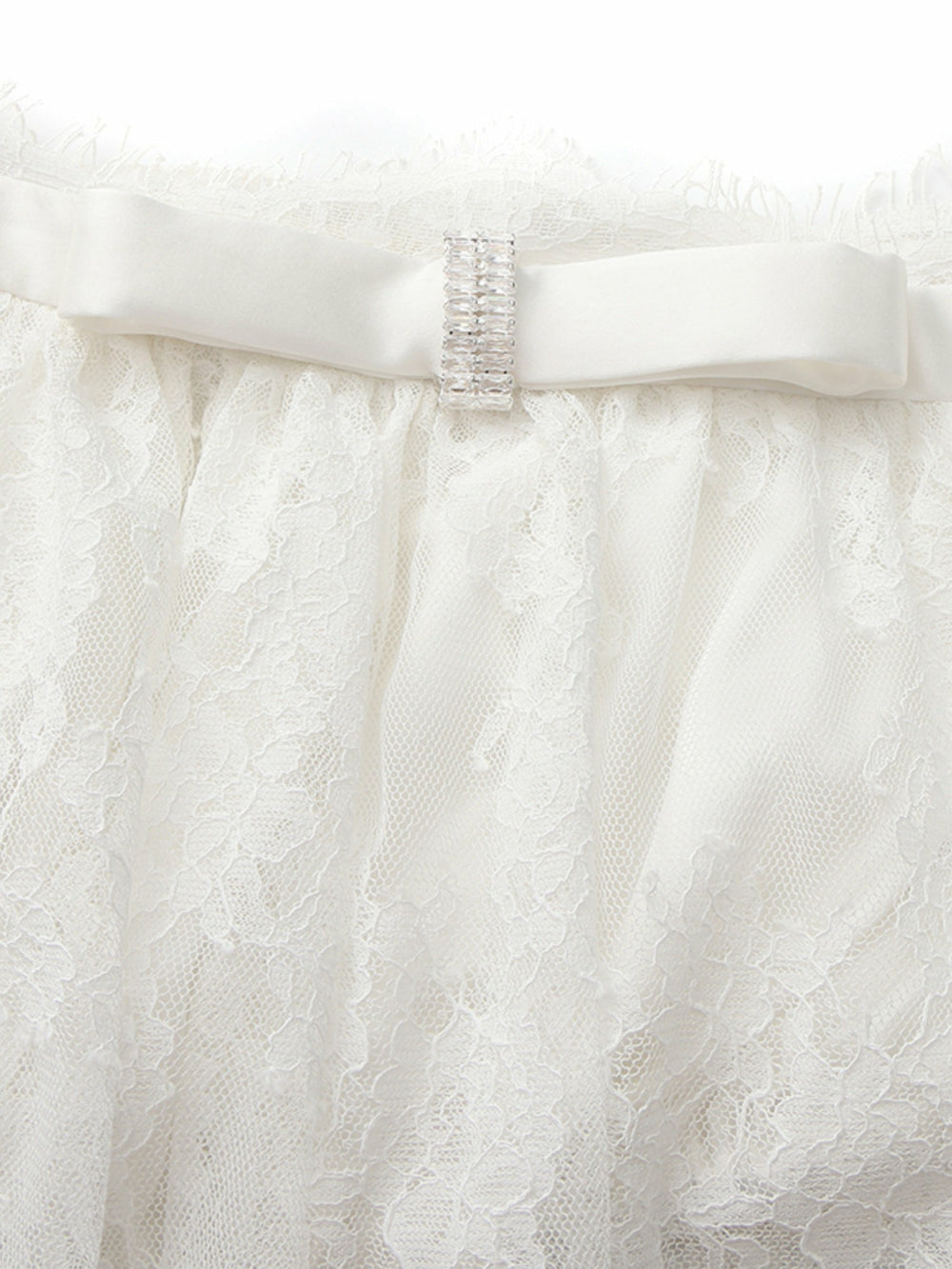 Alexandra Off-Shoulder Lace White Top | Nana Jacqueline