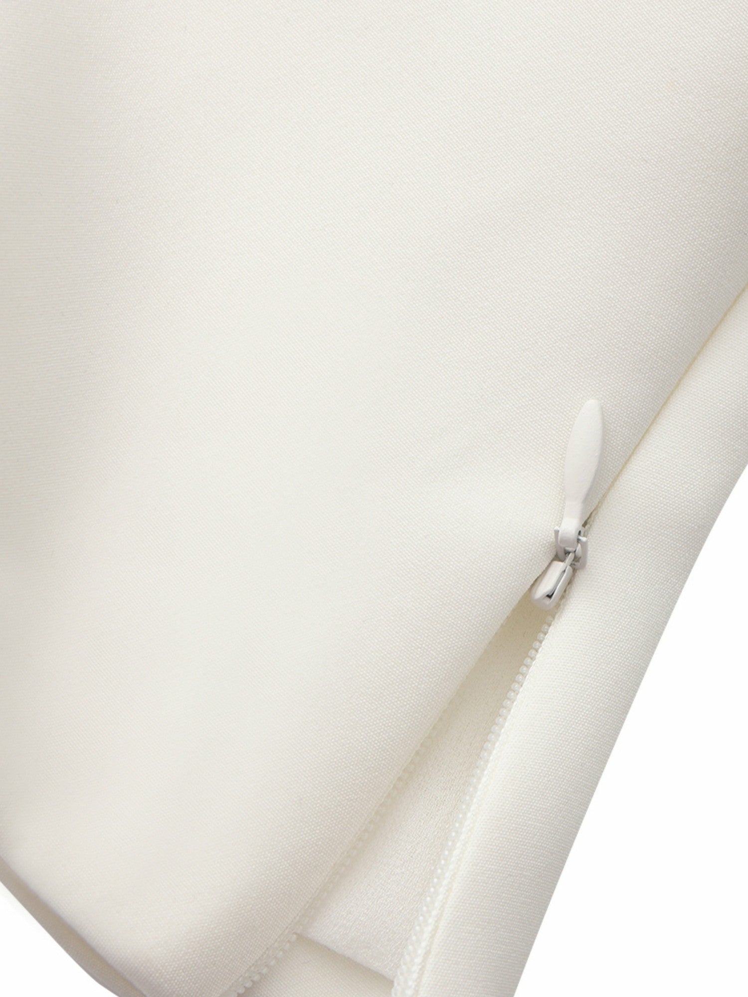 Lou U-Neck Halter Tailored White Top | Nana Jacqueline