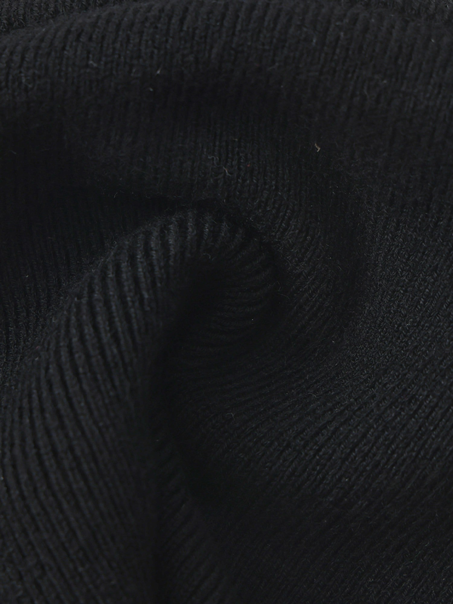 Ana Halter Knit Wool-Blend Black Top | Nana Jacqueline