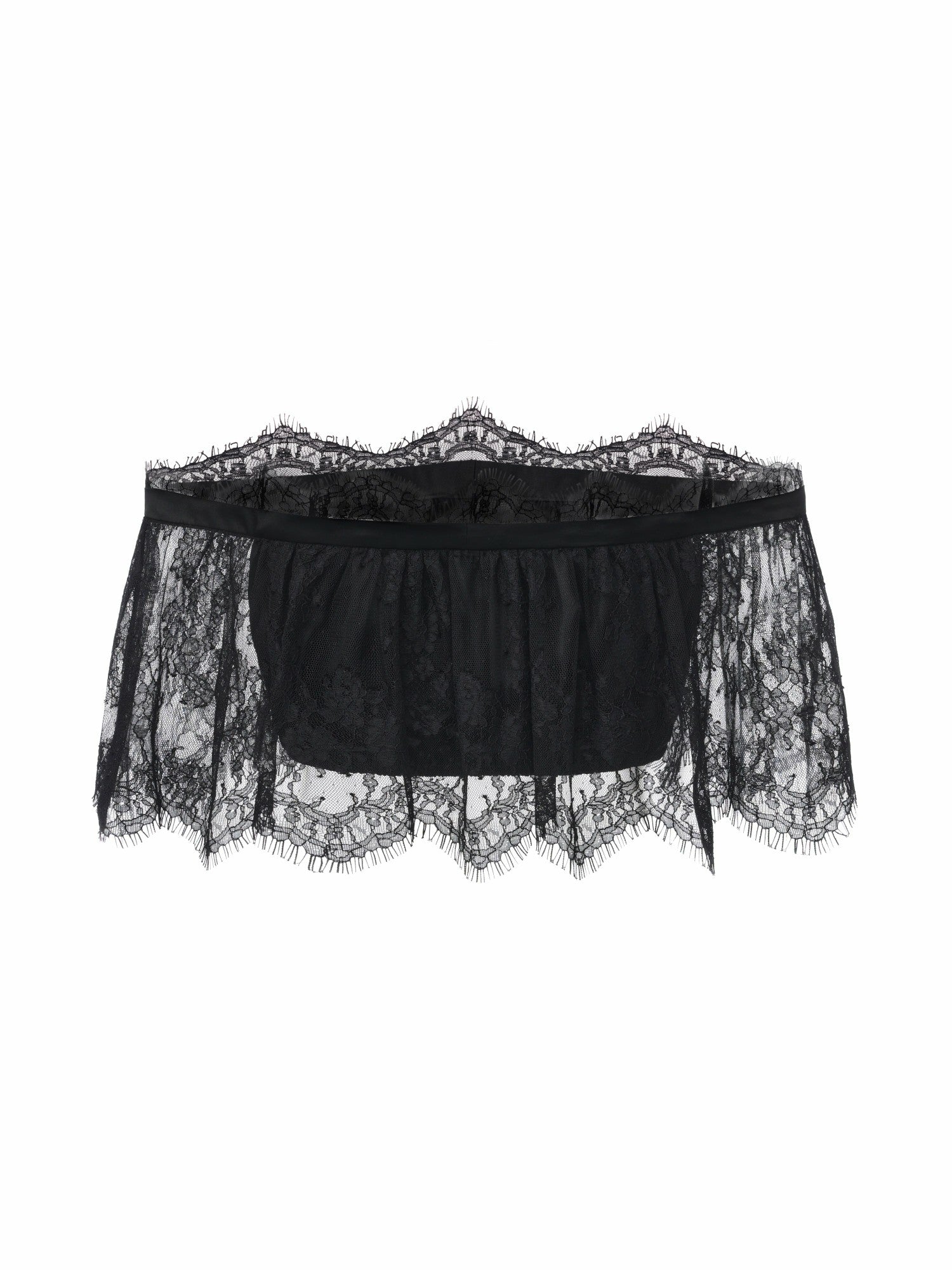 Alexandra Off-Shoulder Lace Black Top | Nana Jacqueline
