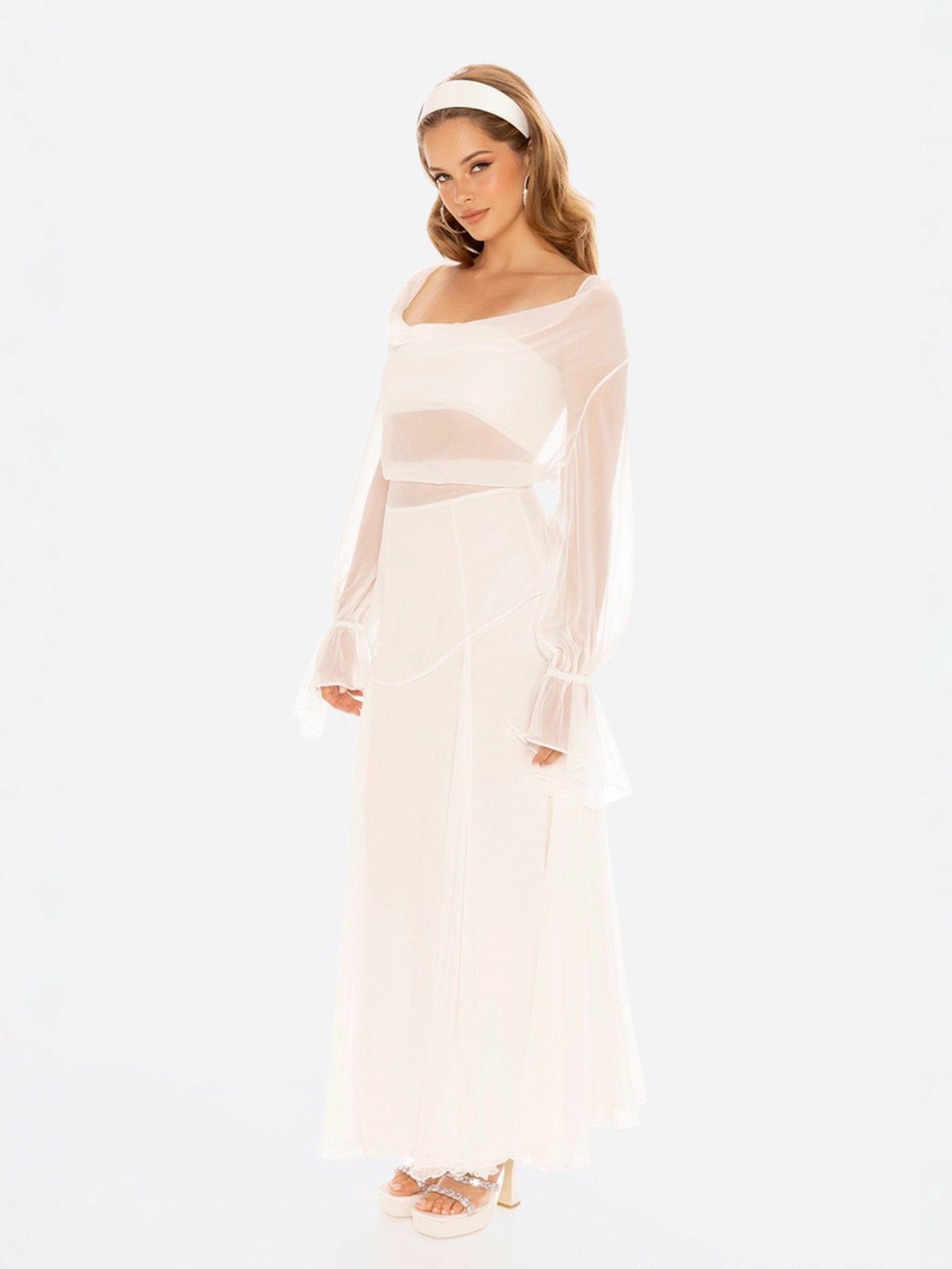 Nora Top: White Top for Engagement Party | Nana Jacqueline