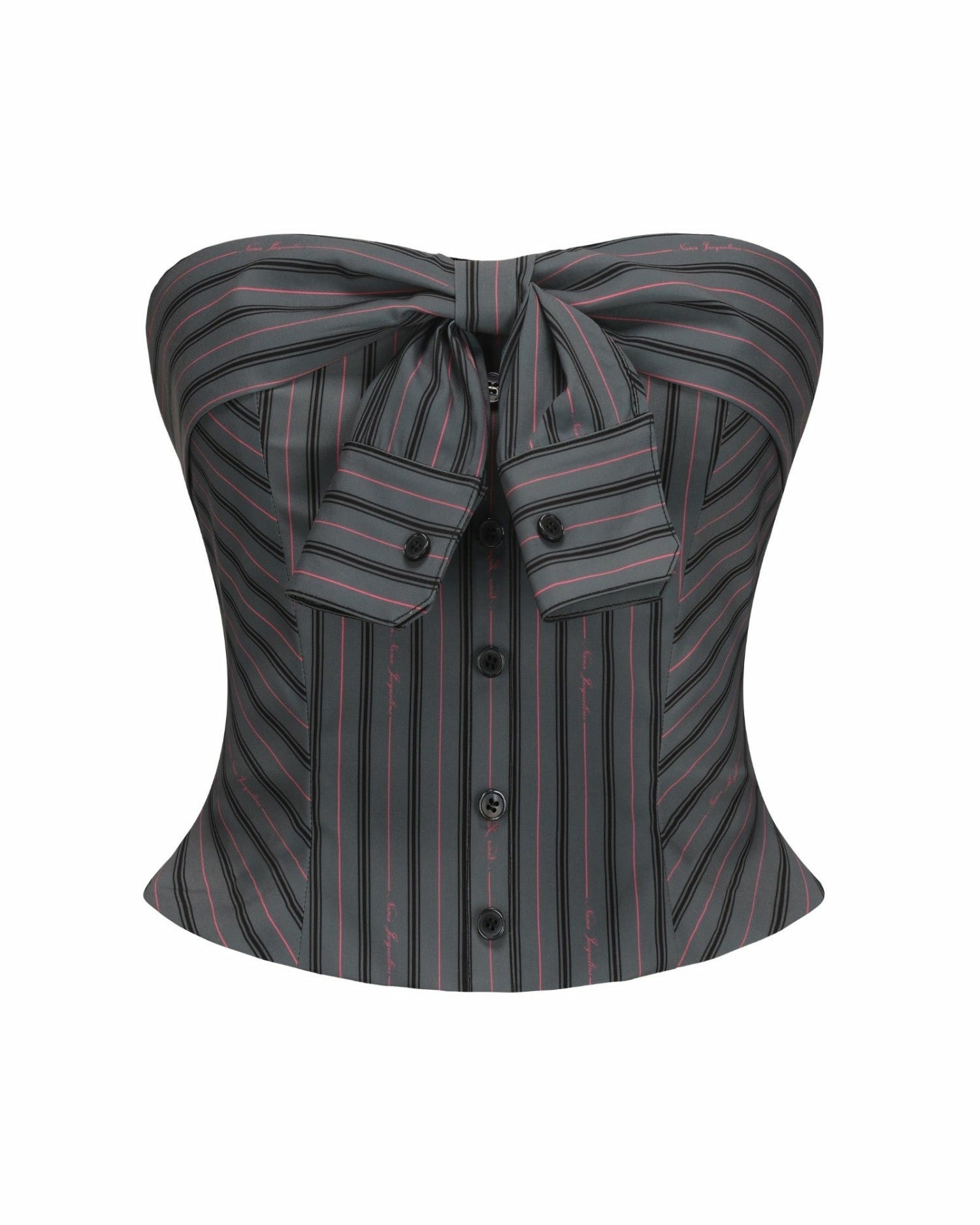 Amber Top: Gray Strapless Top for Date Night | Nana Jacqueline