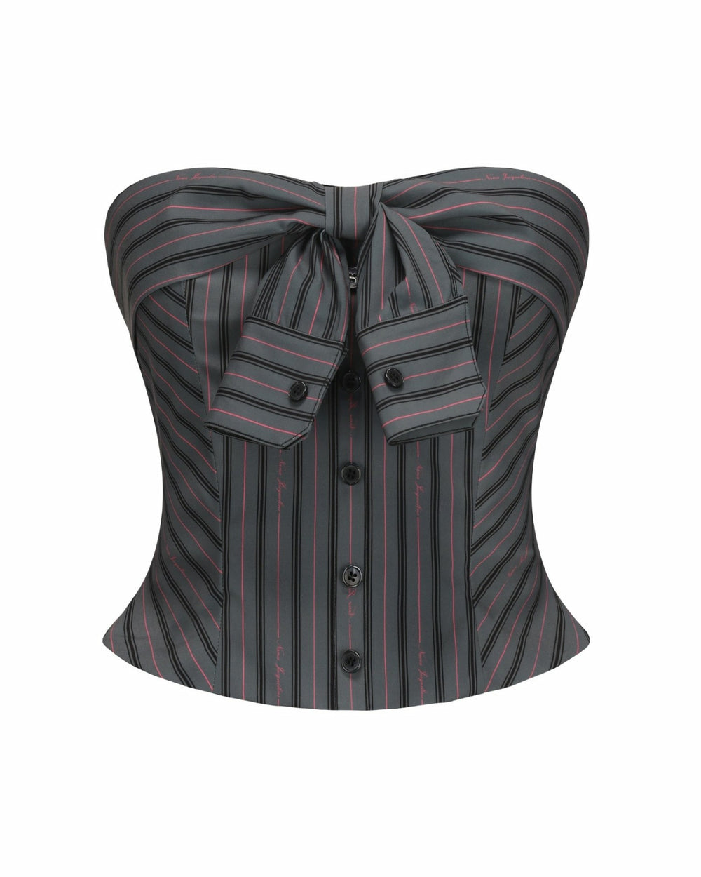 Amber Top: Gray Strapless Top for Date Night | Nana Jacqueline