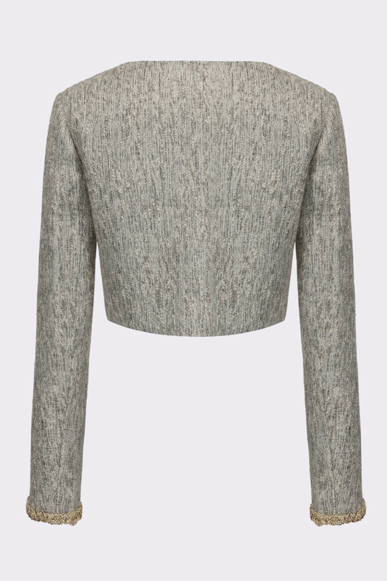 Francesca Cropped Coat: Gray Cropped Coat for Brunch | Nana Jacqueline