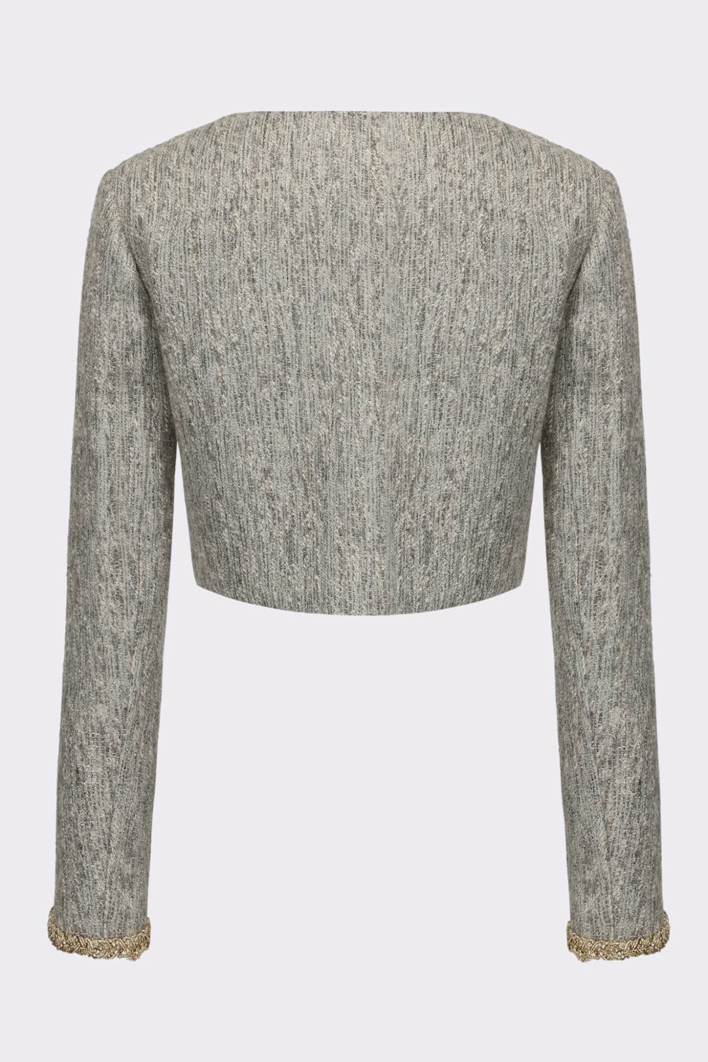 Francesca Cropped Coat: Gray Cropped Coat for Brunch | Nana Jacqueline