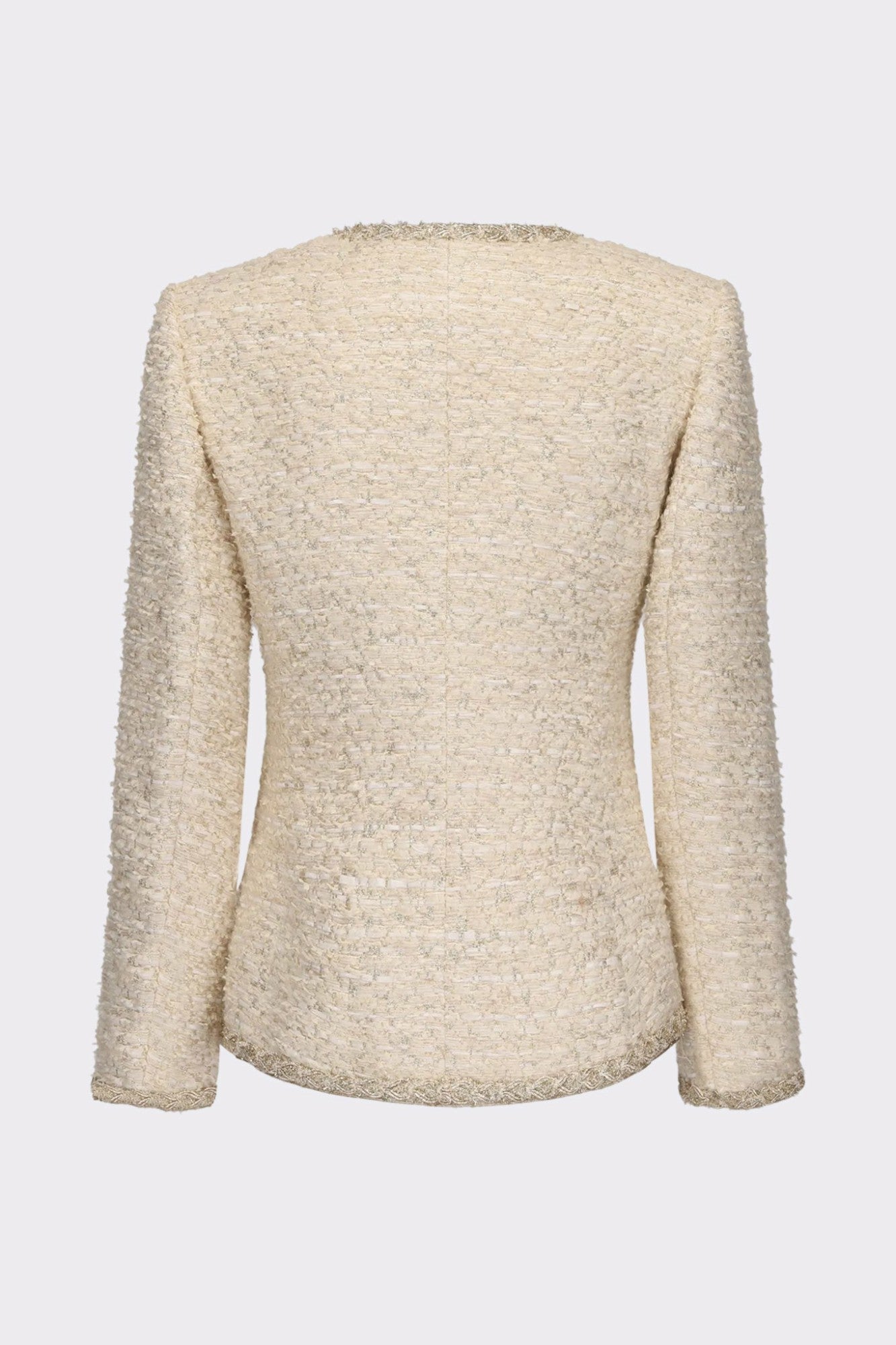 Evelyn Tweed Jacket: White Jacket for Bridal Shower | Nana Jacqueline