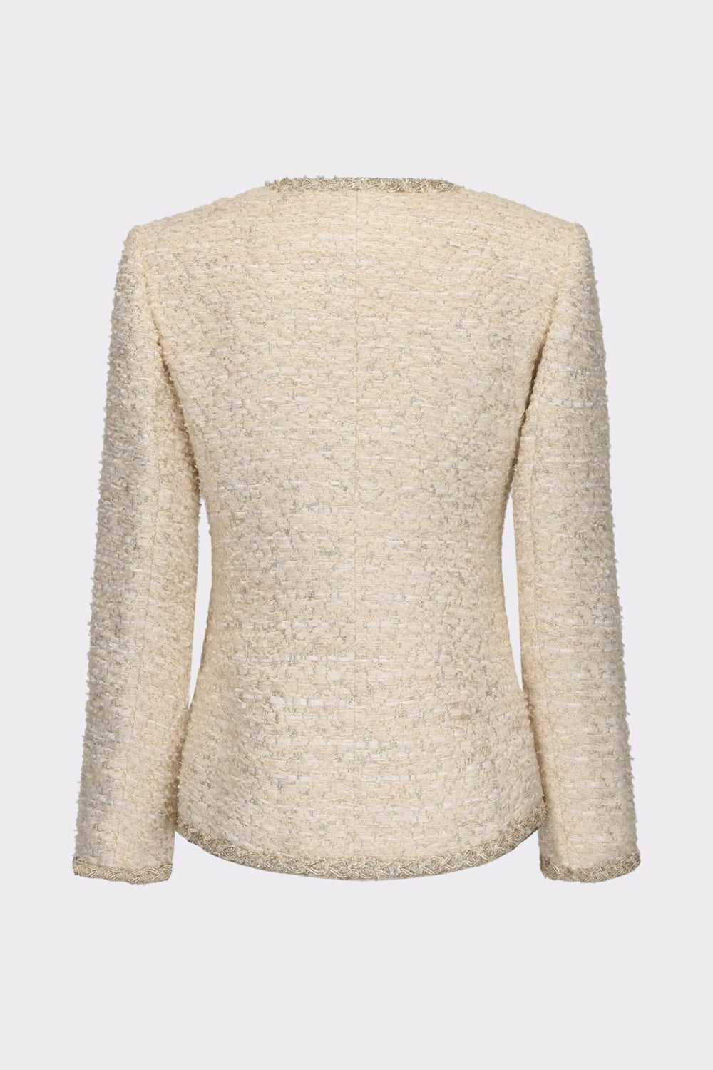 Evelyn Tweed Jacket: White Jacket for Bridal Shower | Nana Jacqueline
