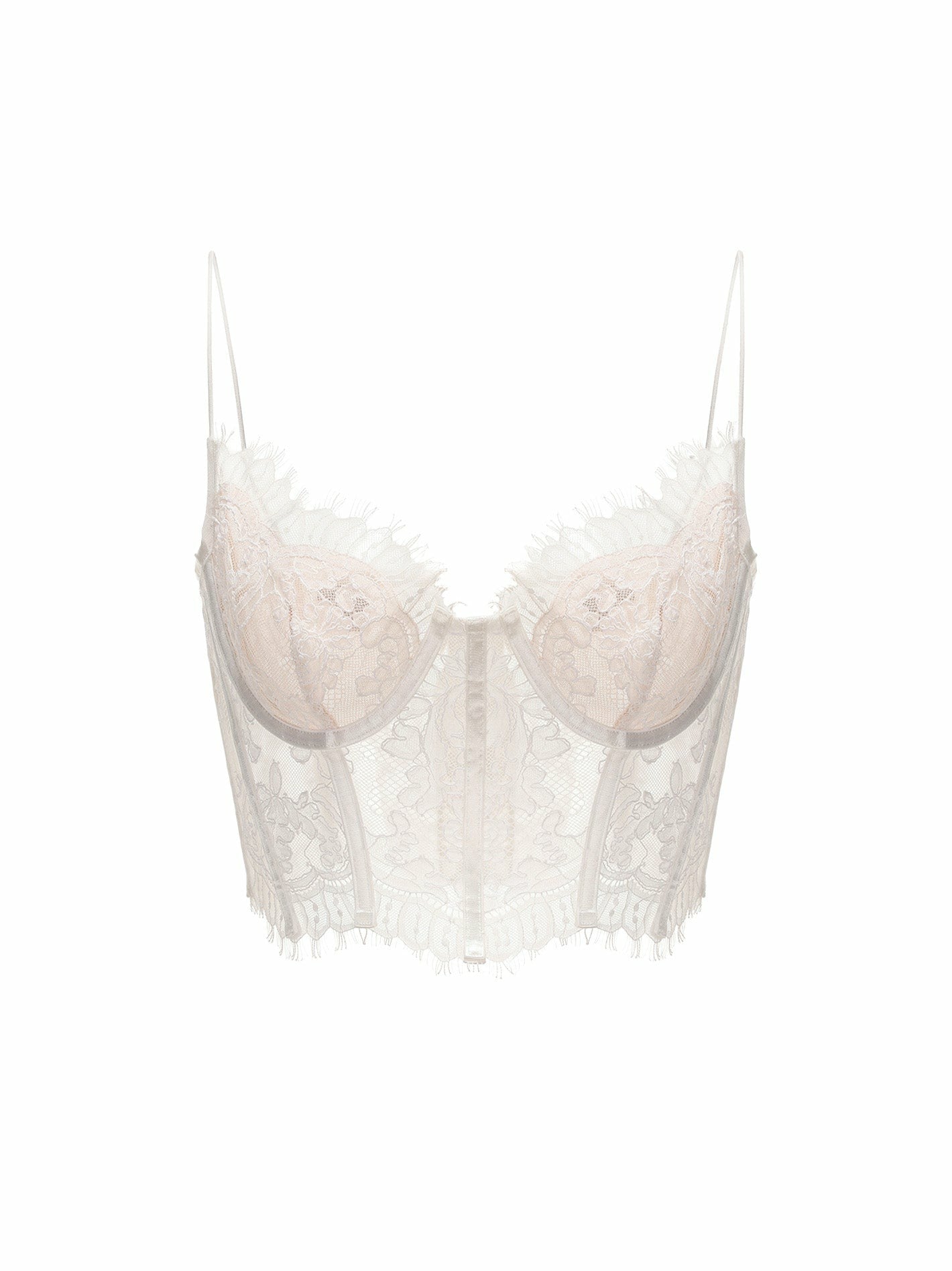 Audrina Lace Top: White Lace Top for Bachelorette Party | Nana Jacqueline