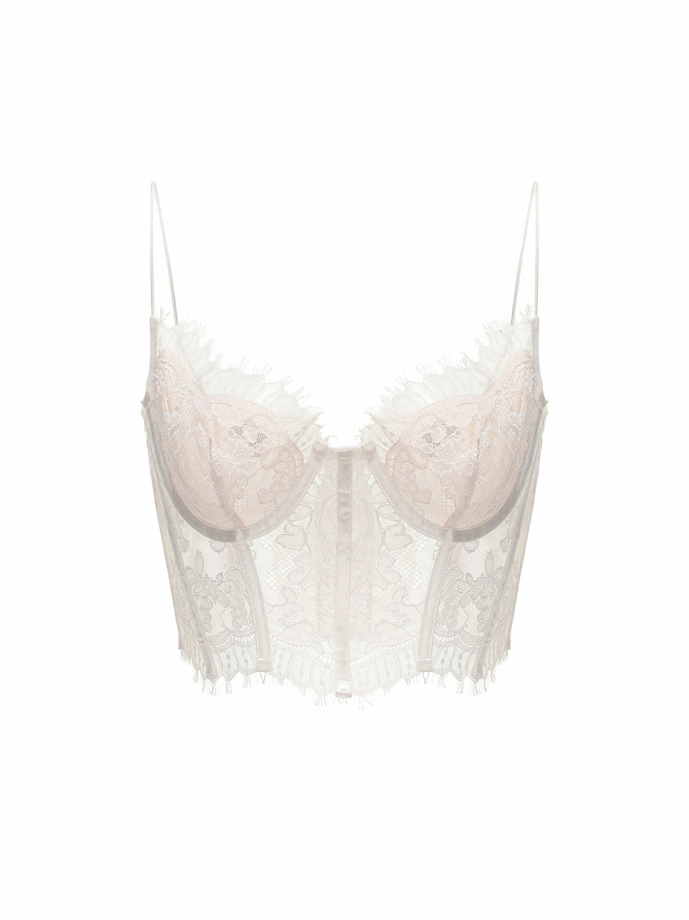 Audrina Lace Top: White Lace Top for Bachelorette Party | Nana Jacqueline