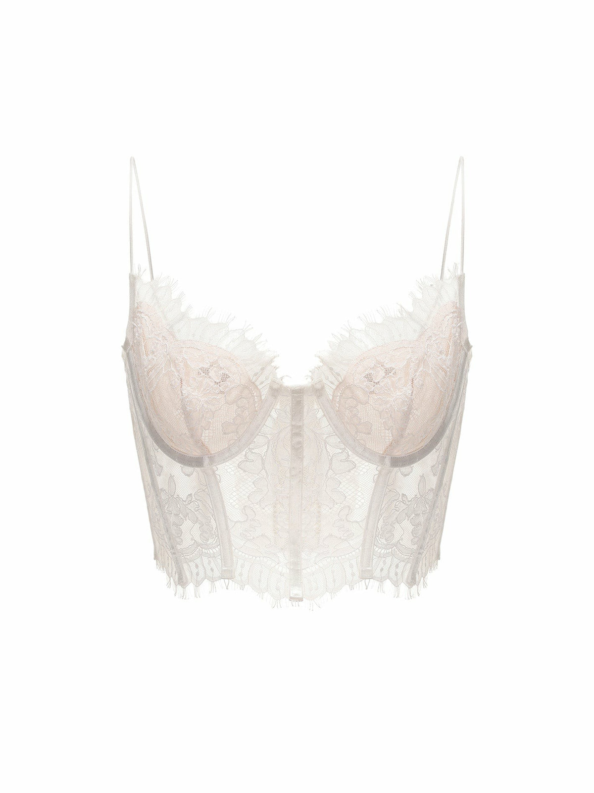 Audrina Lace Top: White Lace Top for Bachelorette Party | Nana Jacqueline