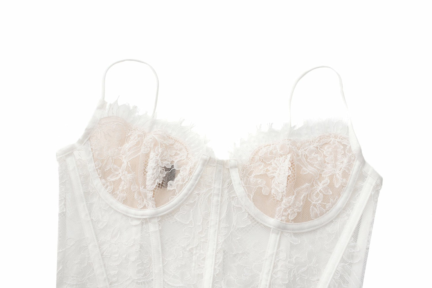 Audrina Lace Top: White Lace Top for Bachelorette Party | Nana Jacqueline