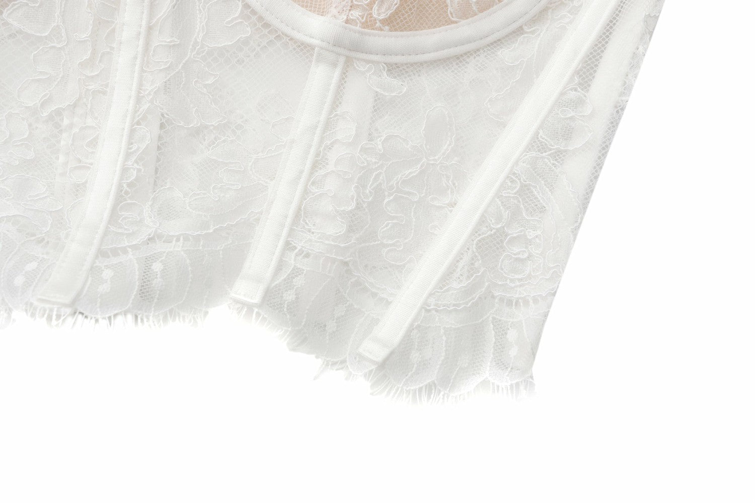 Audrina Lace Top: White Lace Top for Bachelorette Party | Nana Jacqueline