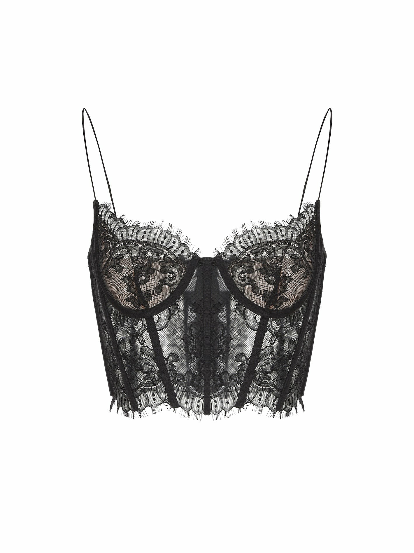 Audrina Lace Top: Black Lace Top for Date Night | Nana Jacqueline