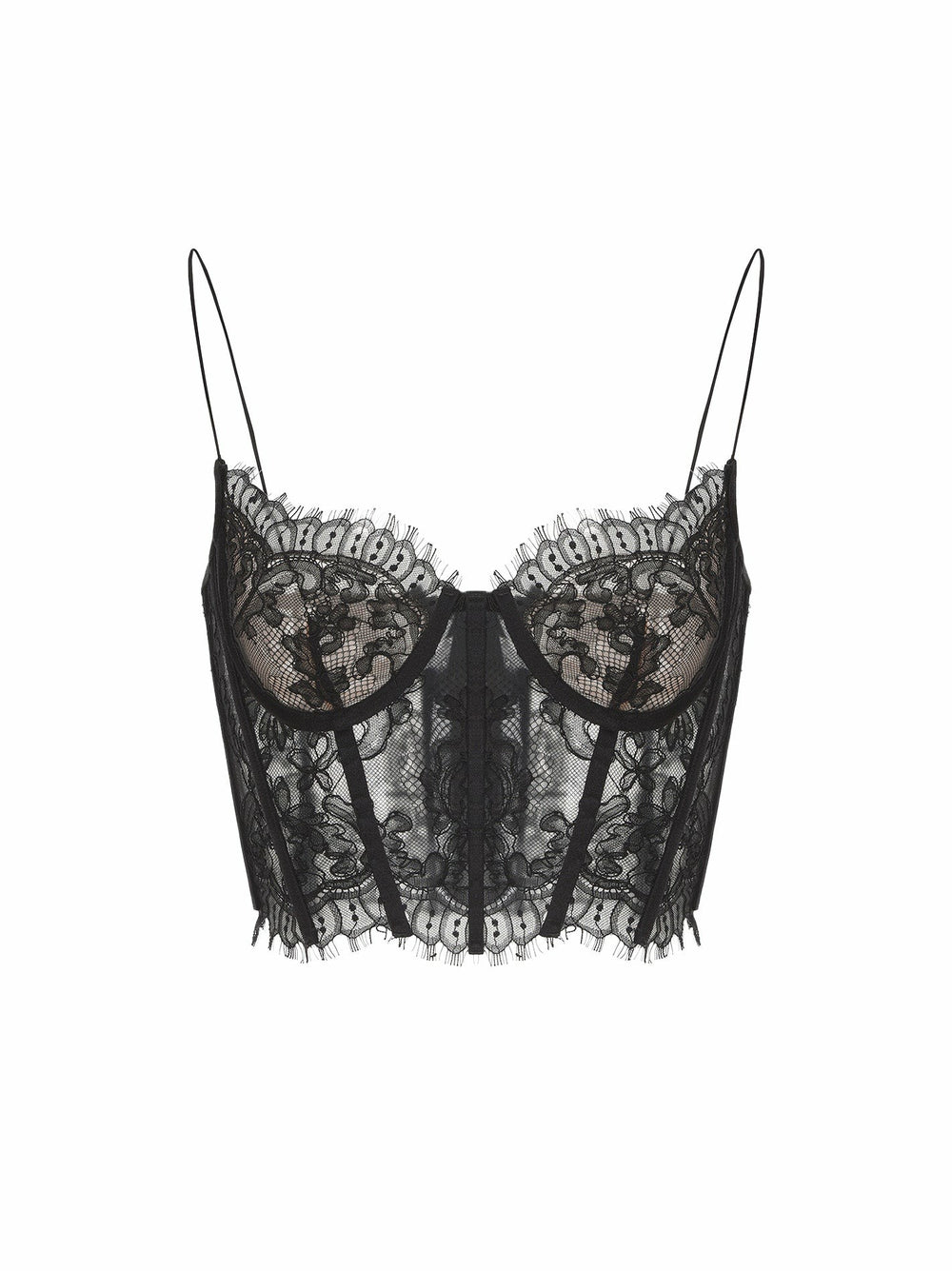 Audrina Lace Top: Black Lace Top for Date Night | Nana Jacqueline