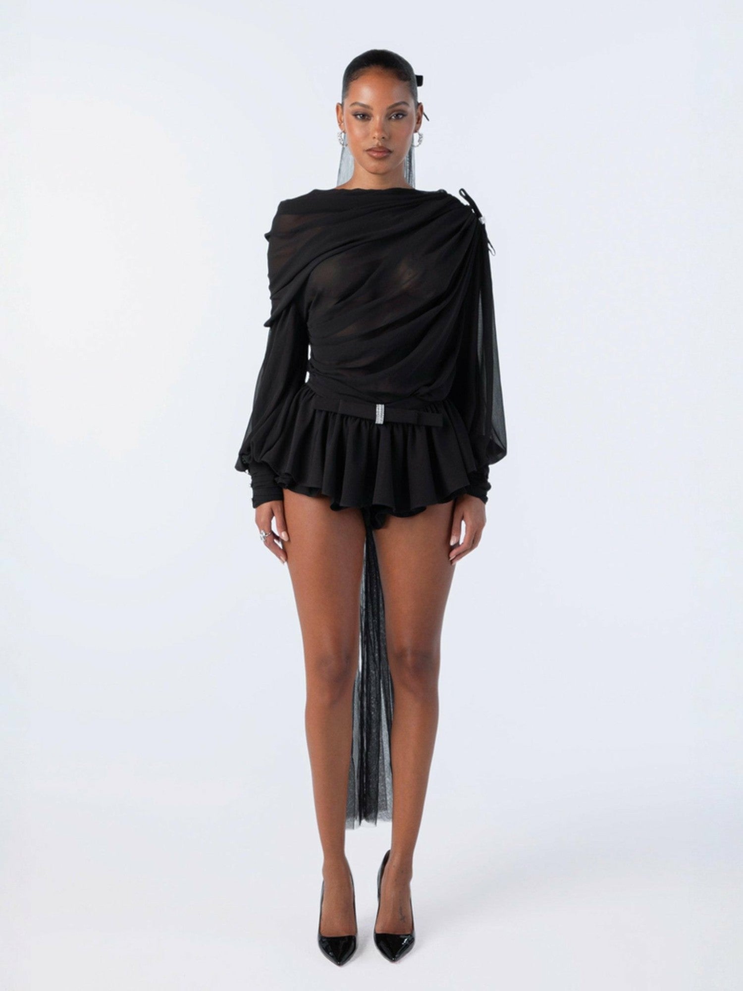 Demi Top: Black Top for Date Night | Nana Jacqueline