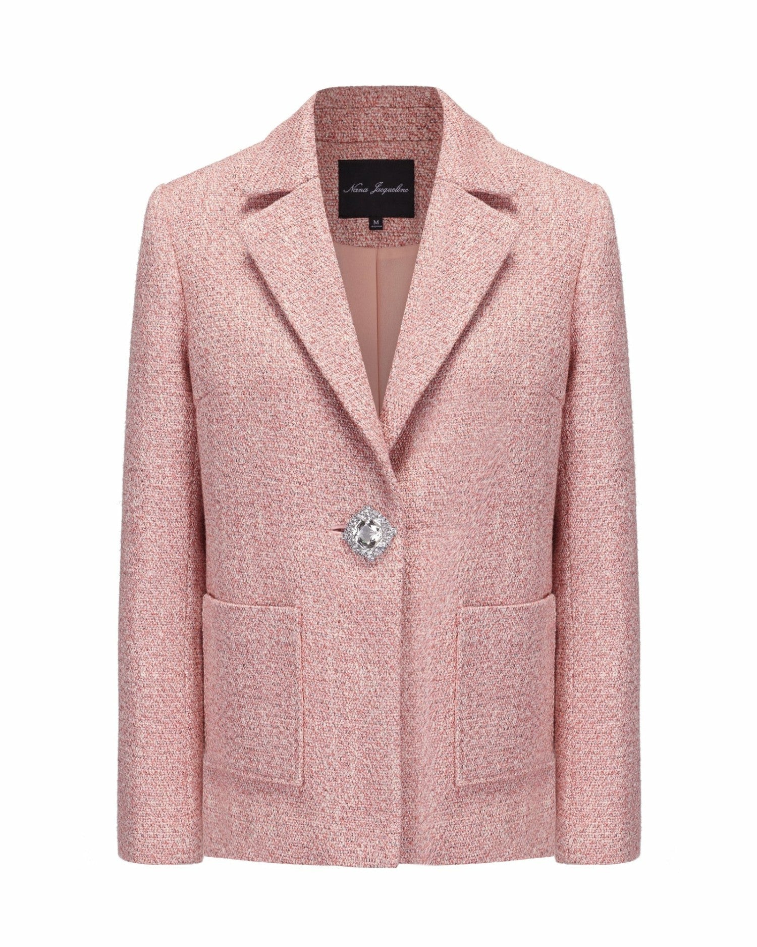 Gia Suit Jacket: Pink Suit Jacket for Brunch | Nana Jacqueline