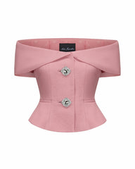 Blakely Top: Pink Top for Garden Party | Nana Jacqueline