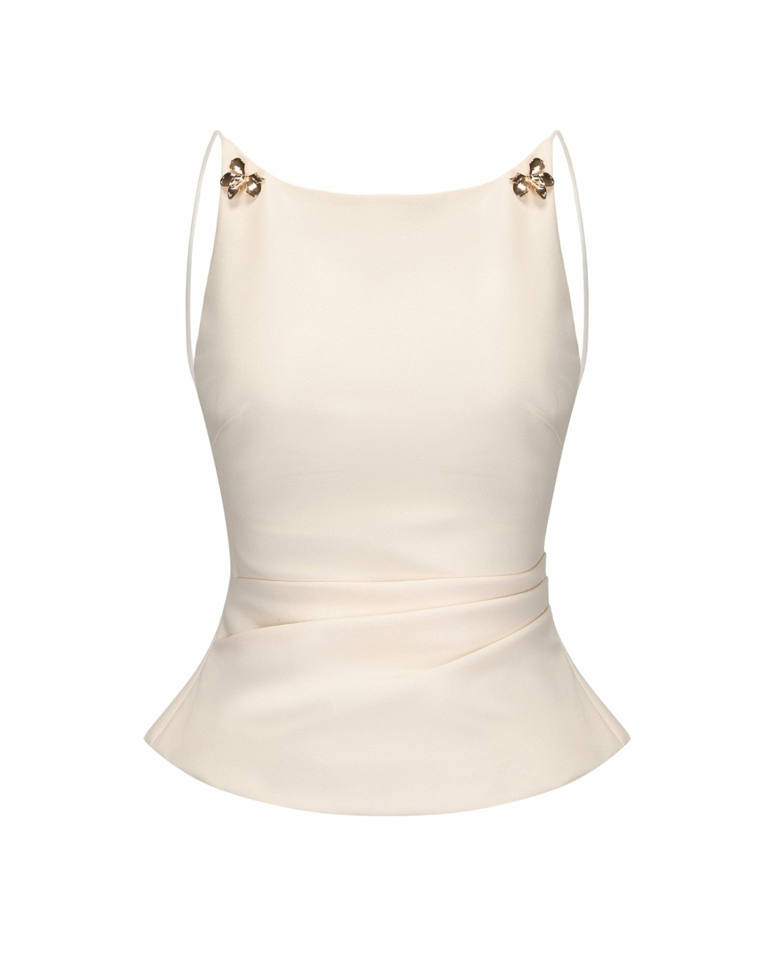 Selena Top: Beige Top for Brunch | Nana Jacqueline