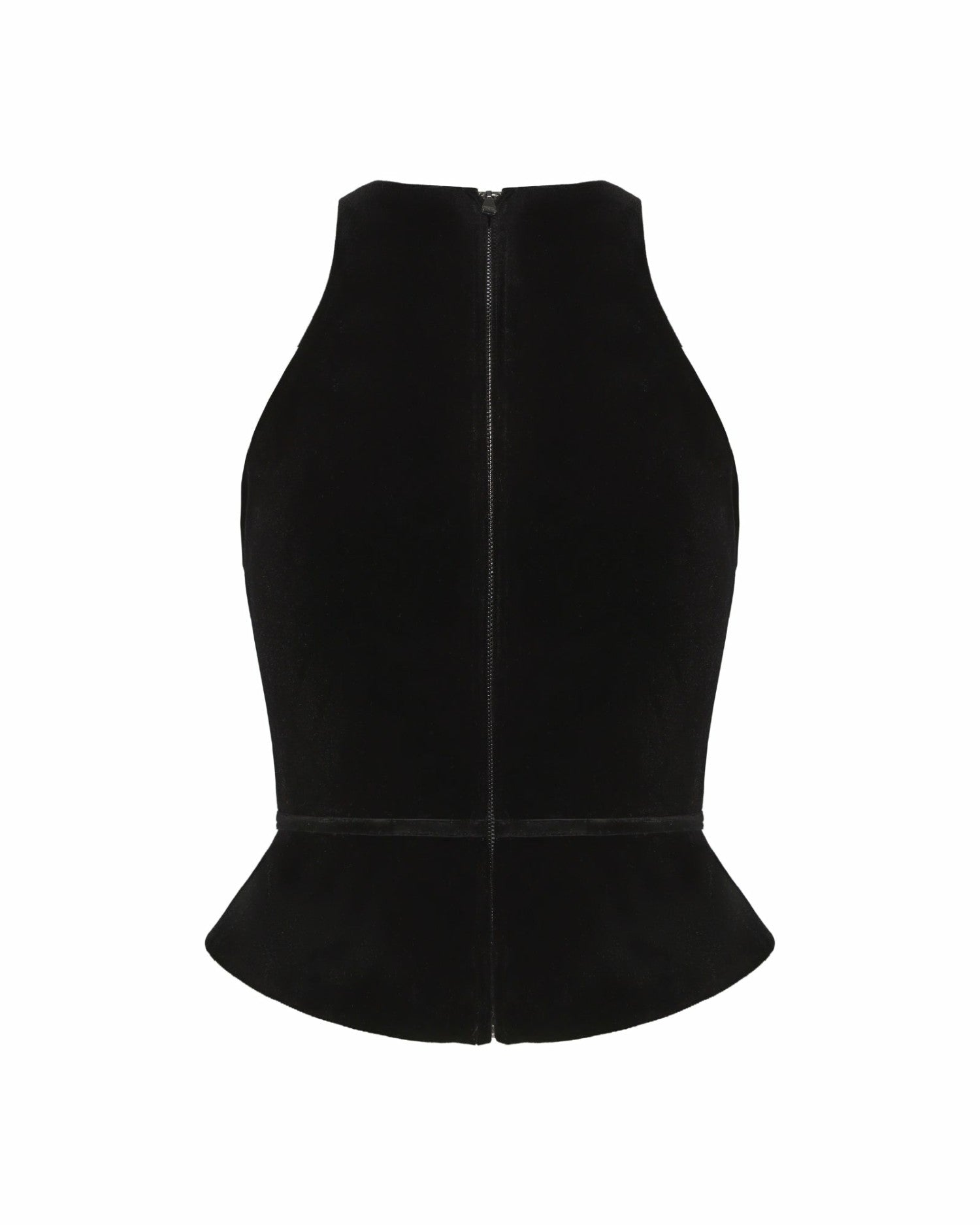 Estelle Velvet Top: Black Velvet Top for Cocktail Party | Nana Jacqueline
