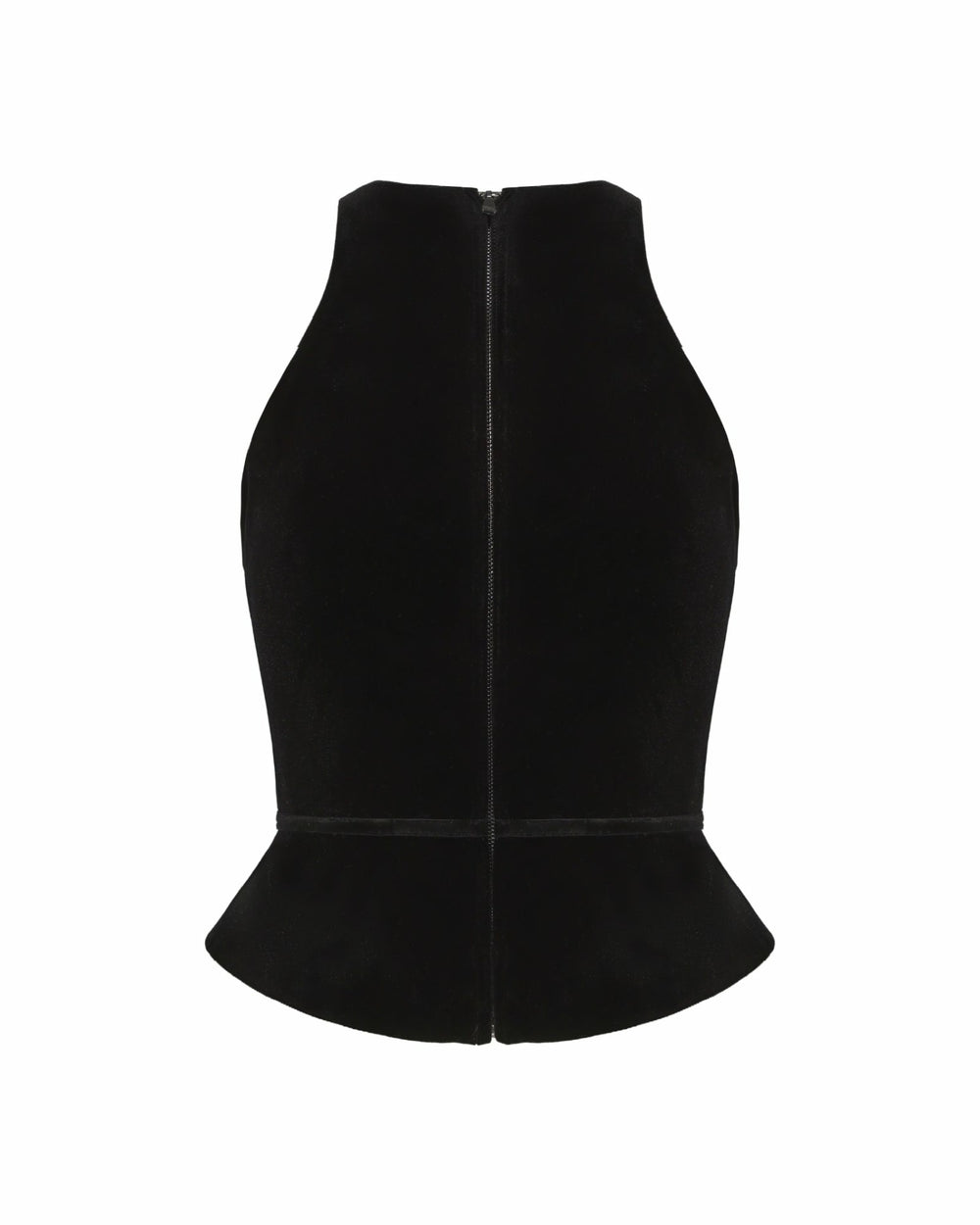 Estelle Velvet Top: Black Velvet Top for Cocktail Party | Nana Jacqueline
