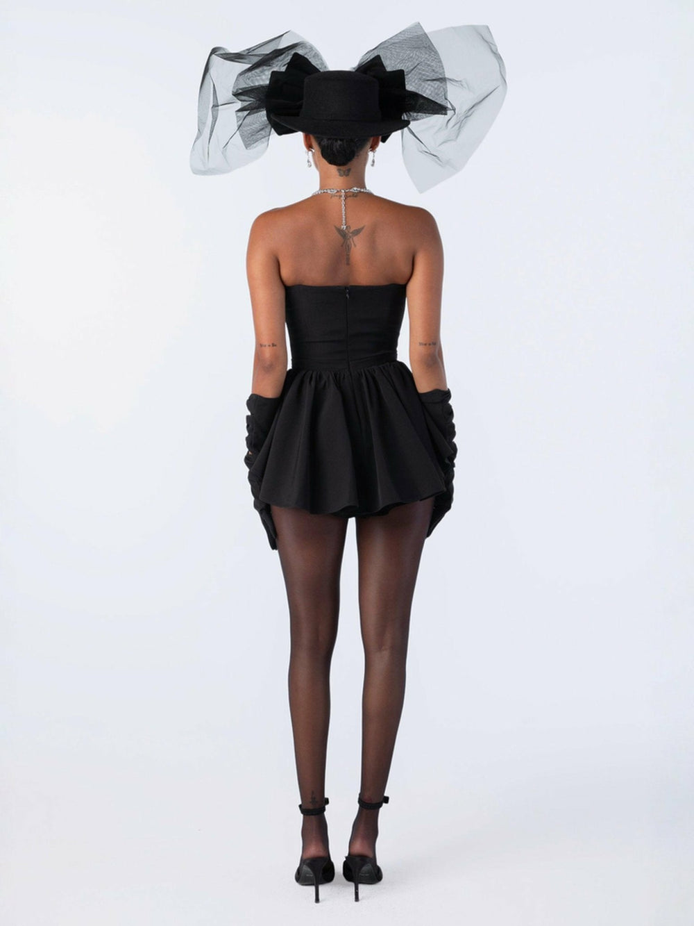 Giselle Bow Jumpsuit: Black Jumpsuit for Birthday Celebration | Nana Jacqueline