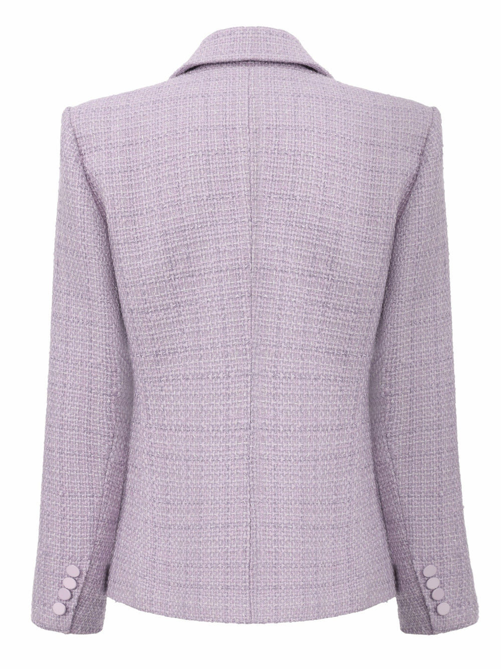 Maya Tweed Purple Tailored Structured Blazer | Nana Jacqueline