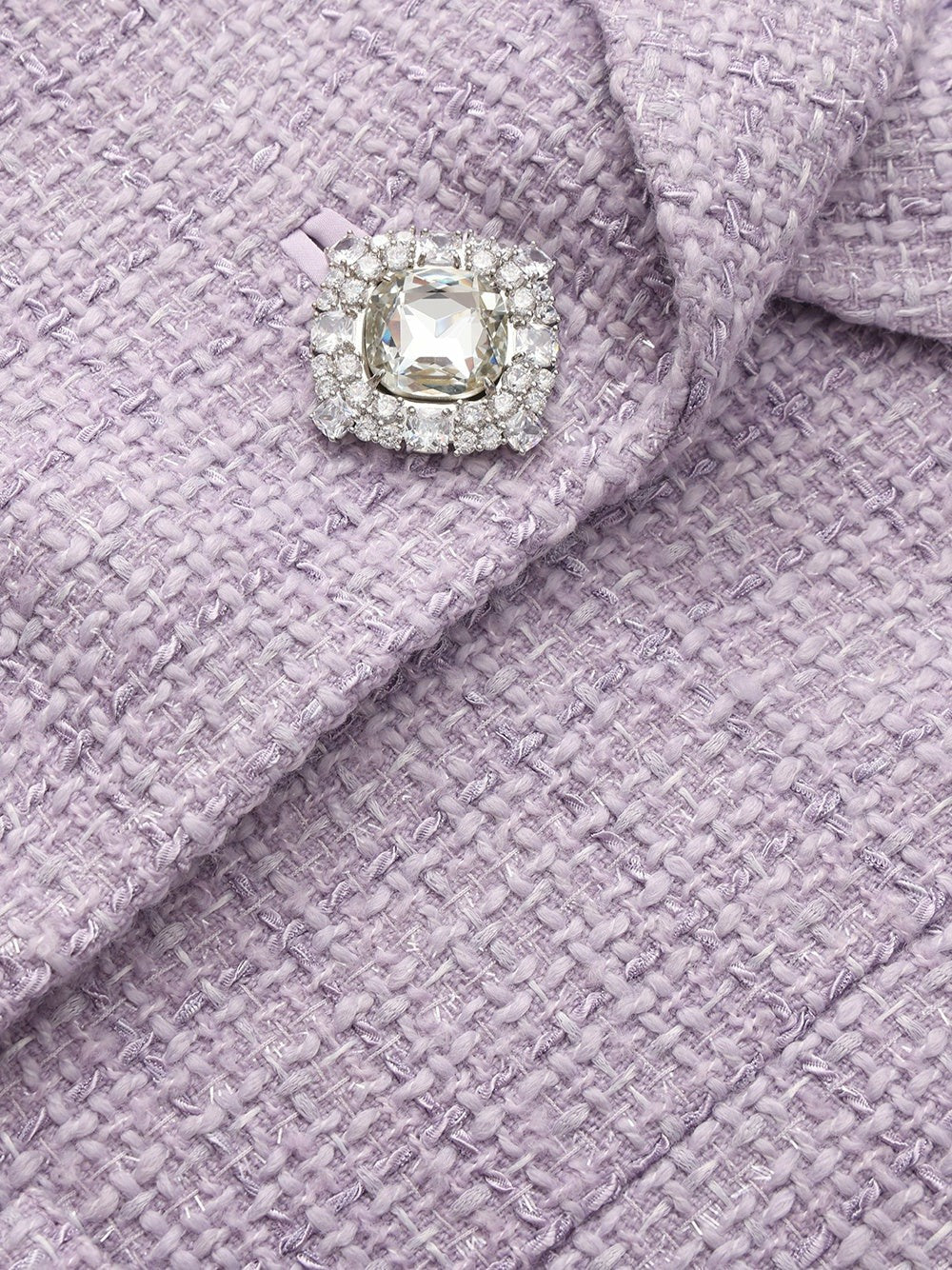 Maya Tweed Purple Tailored Structured Blazer | Nana Jacqueline