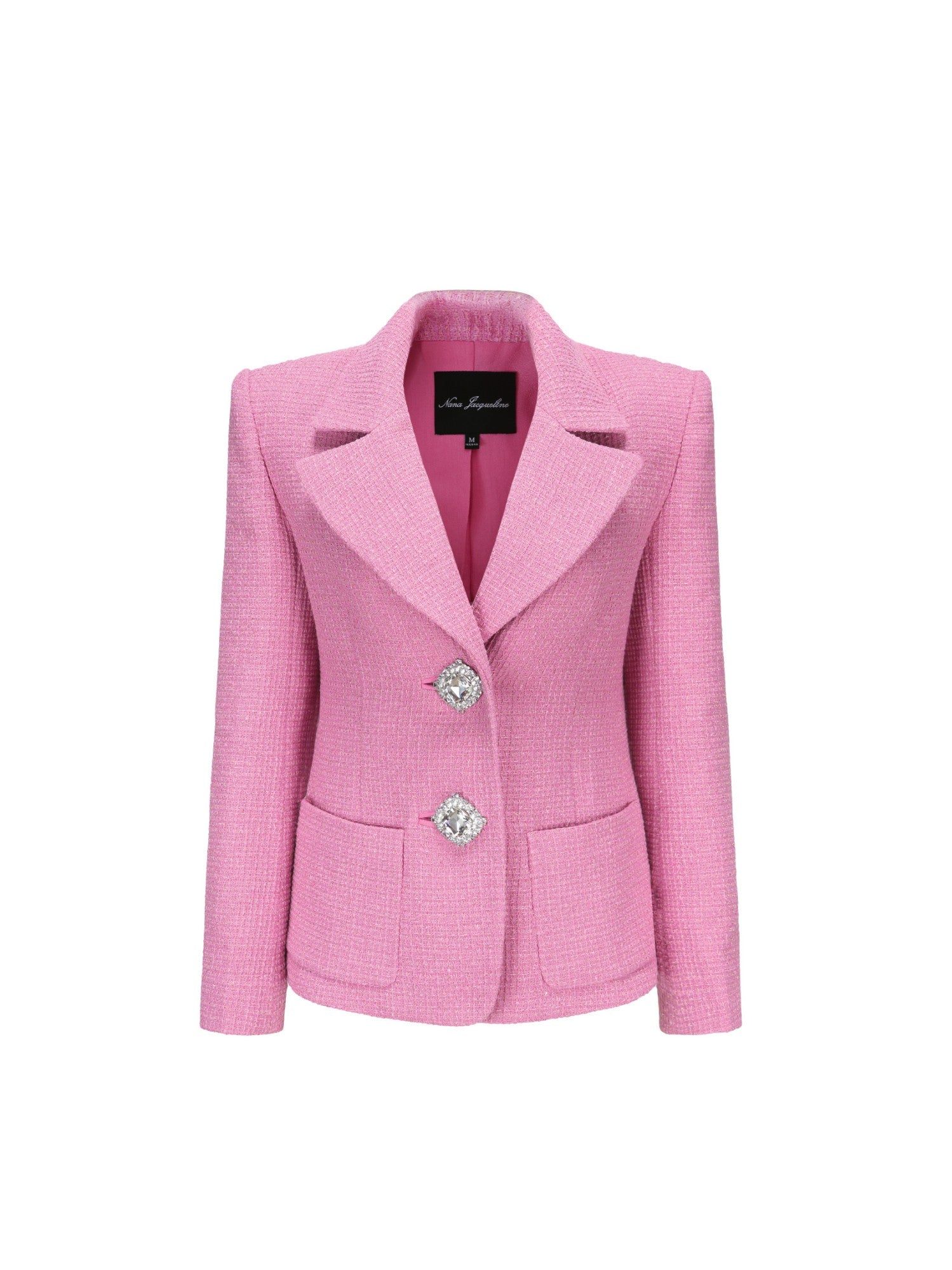 Maya Lapel Suit Jacket: Pink Suit Jacket for Brunch | Nana Jacqueline