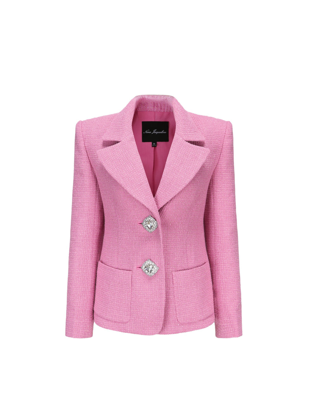 Maya Lapel Suit Jacket: Pink Suit Jacket for Brunch | Nana Jacqueline