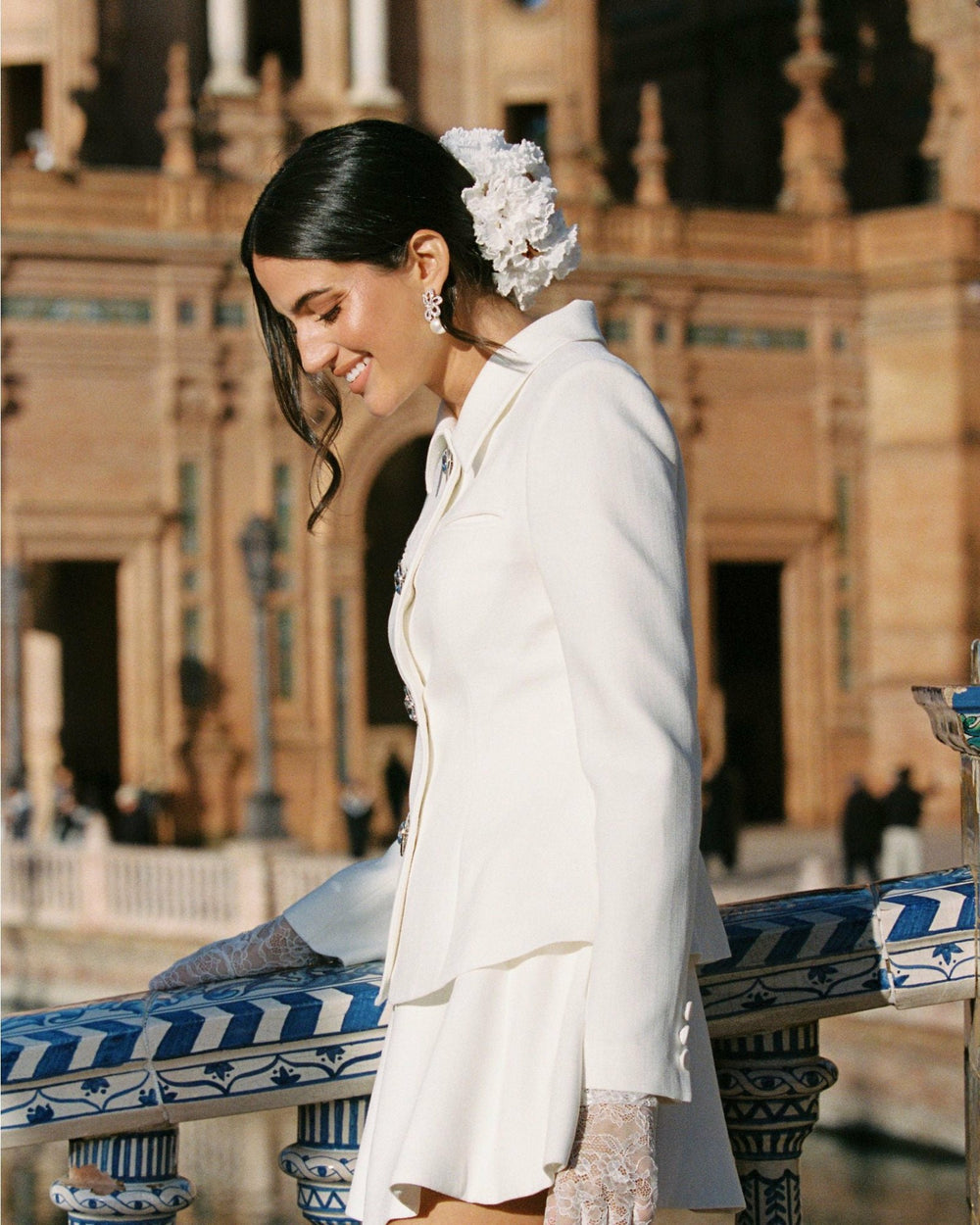 Vanessa Blazer: White Blazer for Rehearsal Dinner | Nana Jacqueline