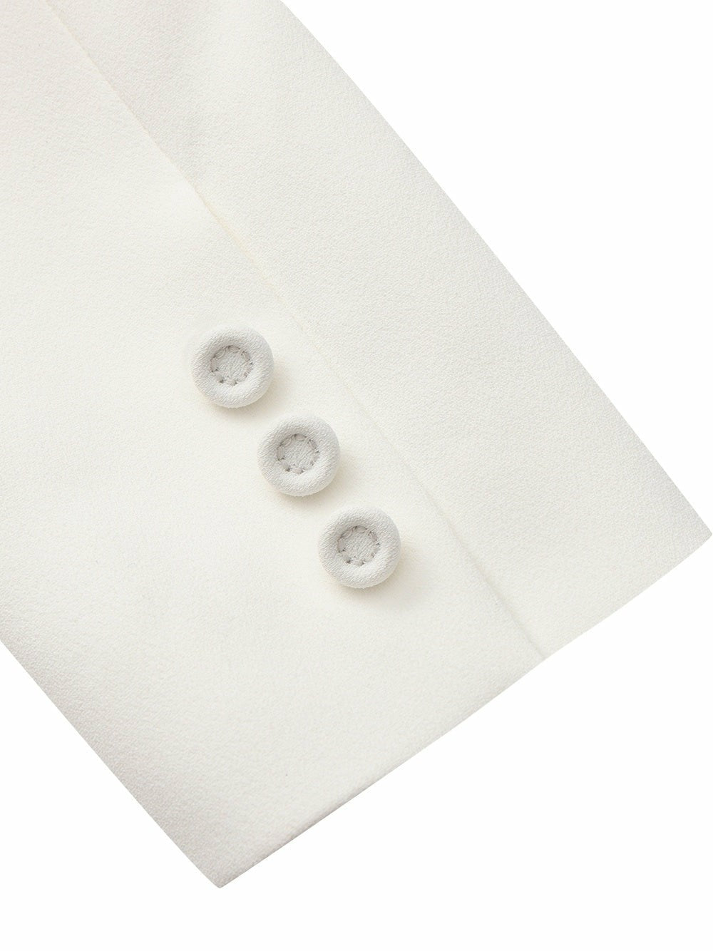 Yvette Satin Lapel Tailored White Structured Blazer | Nana Jacqueline