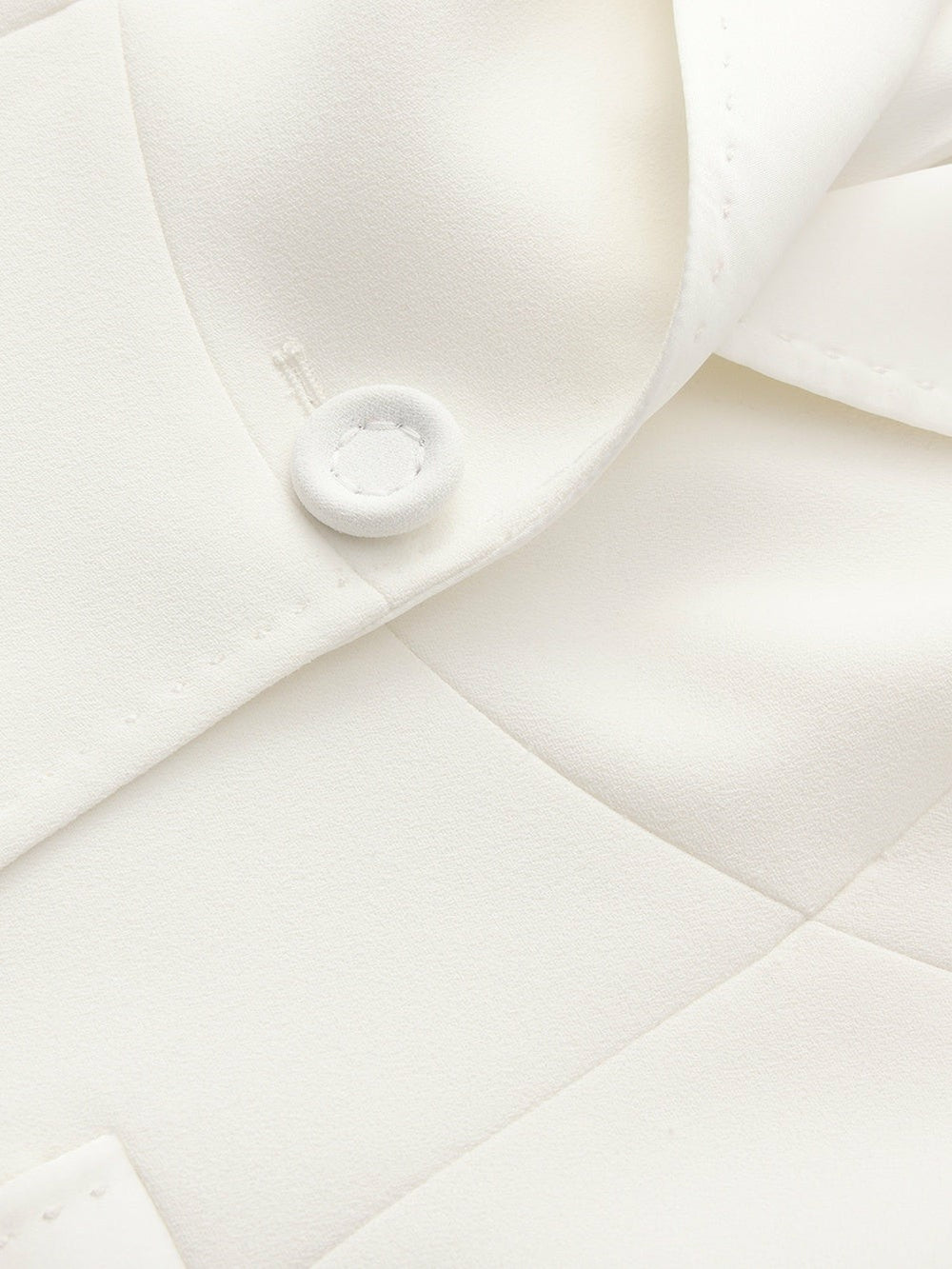 Yvette Satin Lapel Tailored White Structured Blazer | Nana Jacqueline