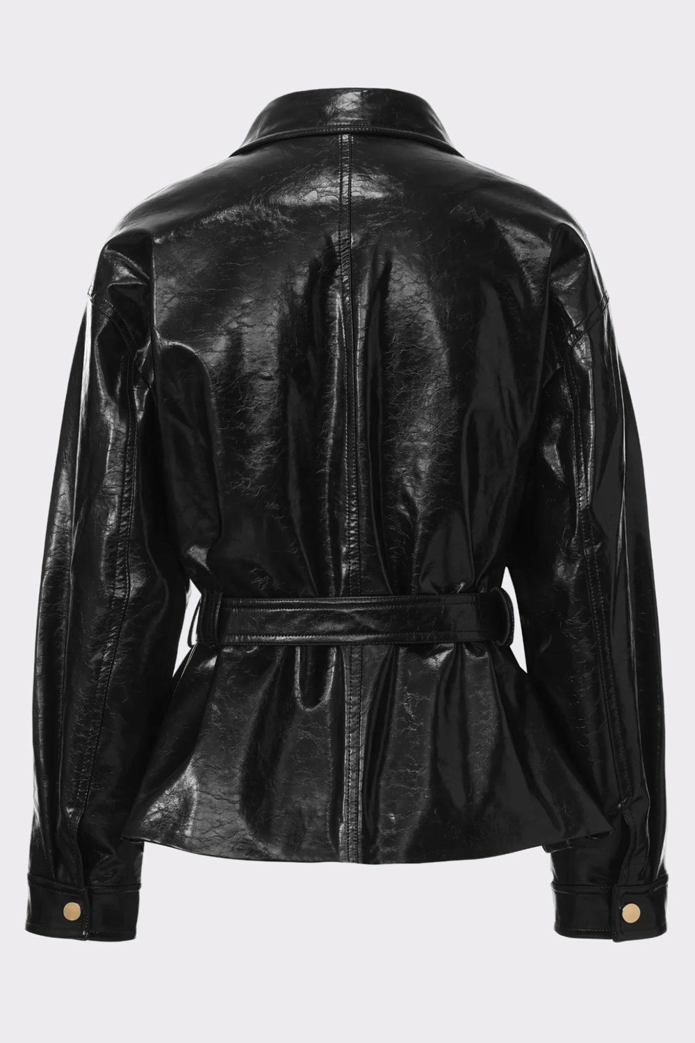Isabella Vegan Leather Jacket: Black Jacket for Date Night | Nana Jacqueline