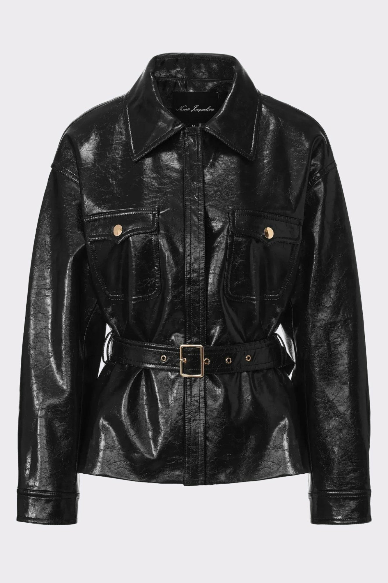 Isabella Vegan Leather Jacket: Black Jacket for Date Night | Nana Jacqueline
