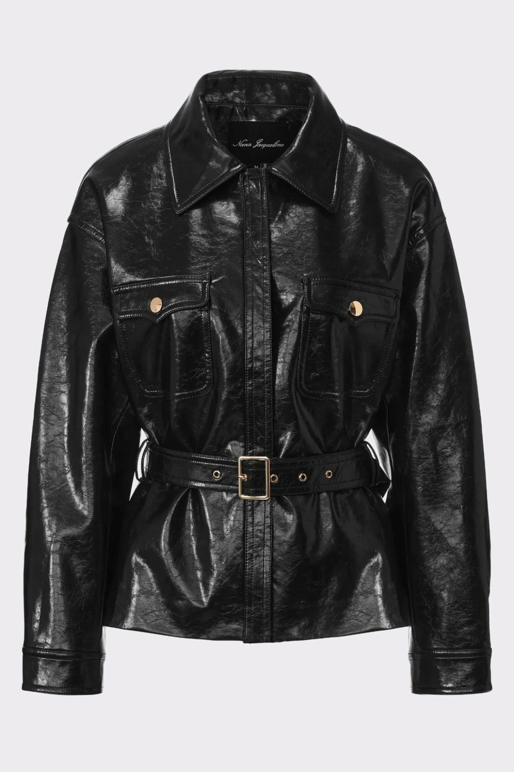 Isabella Vegan Leather Jacket: Black Jacket for Date Night | Nana Jacqueline