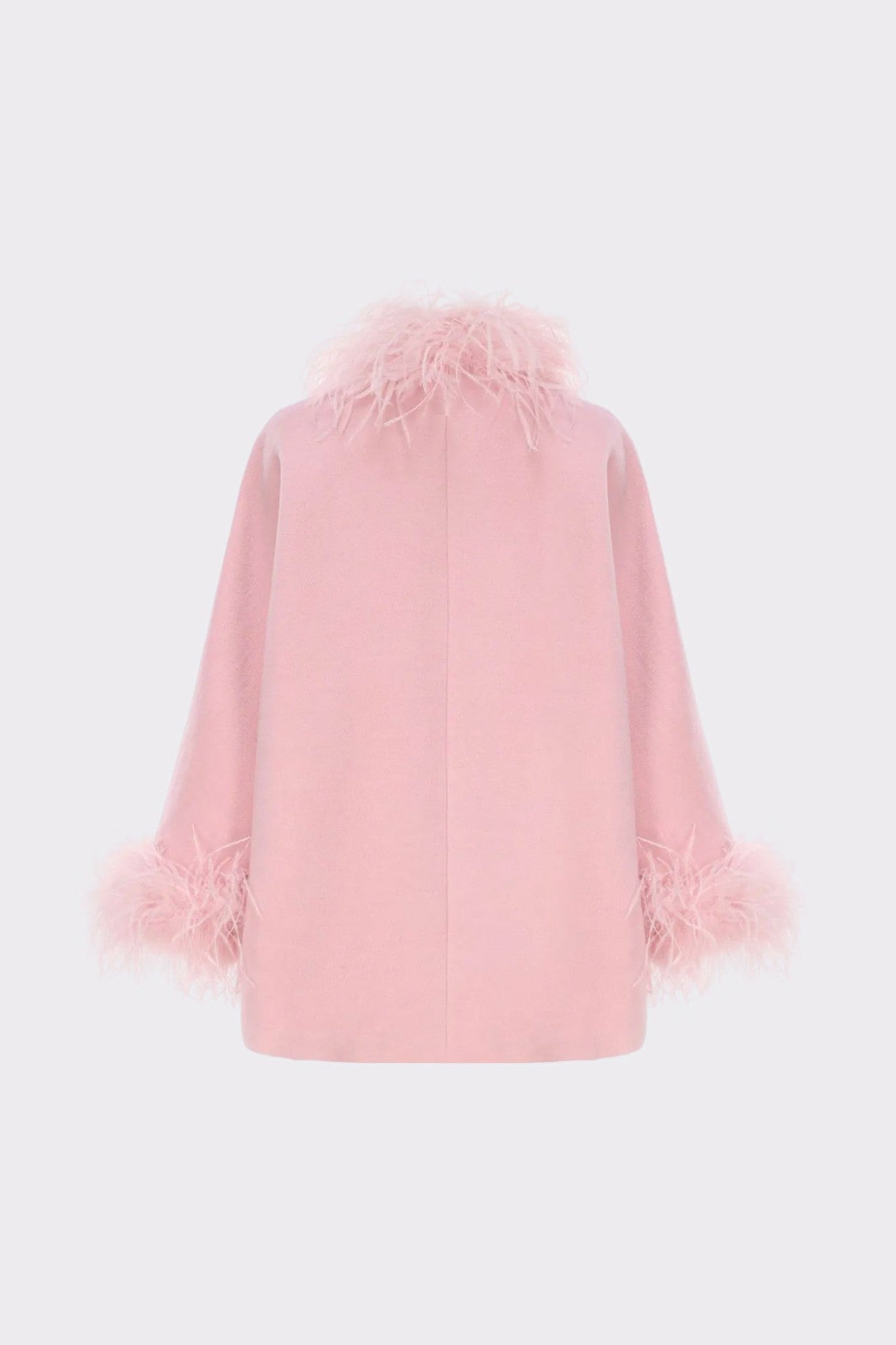 Angelica Feather Coat: Pink Coat for Holiday Party | Nana Jacqueline