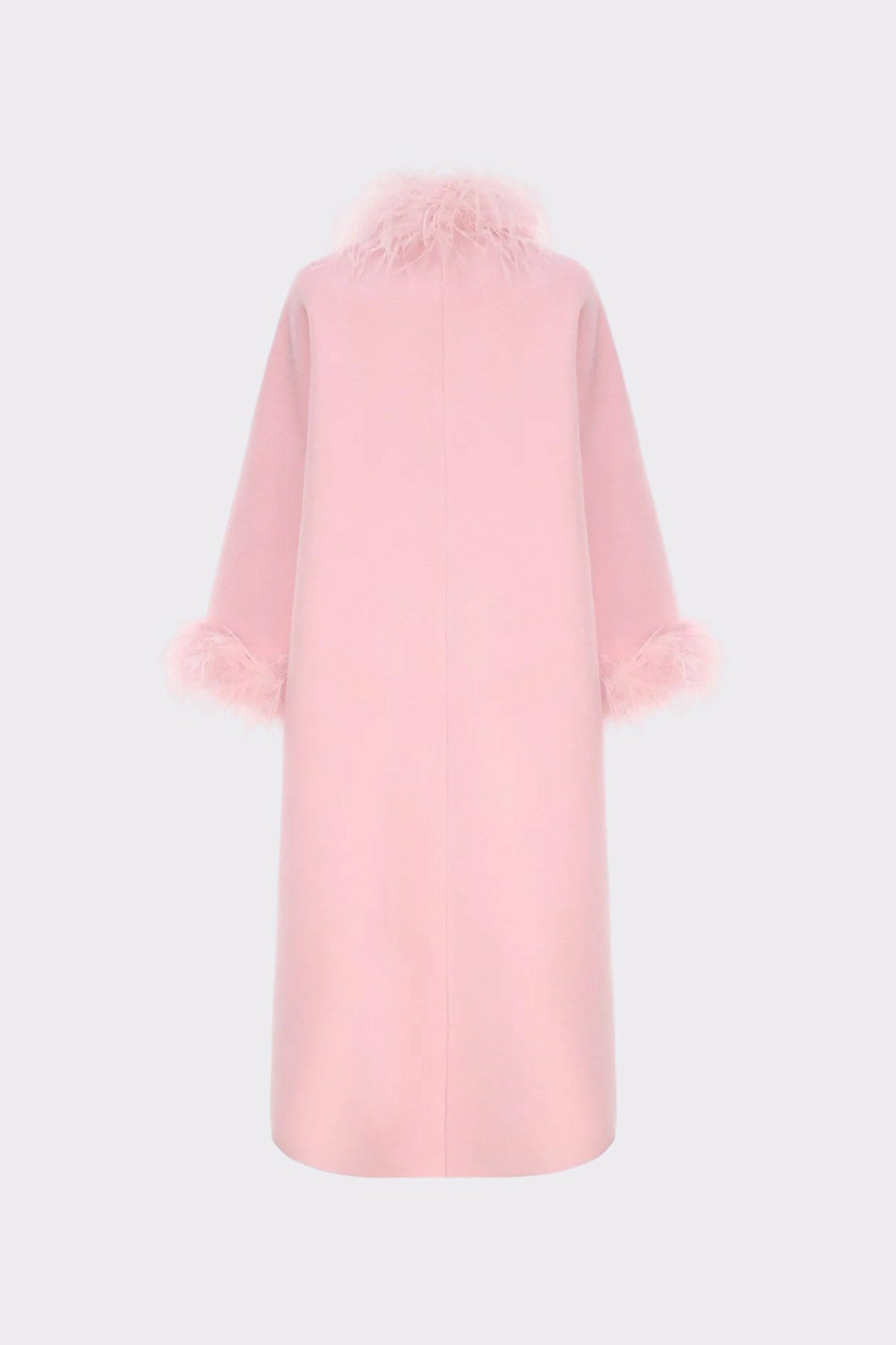 Nina Feather Coat: Pink Coat for Winter Wedding Guest | Nana Jacqueline