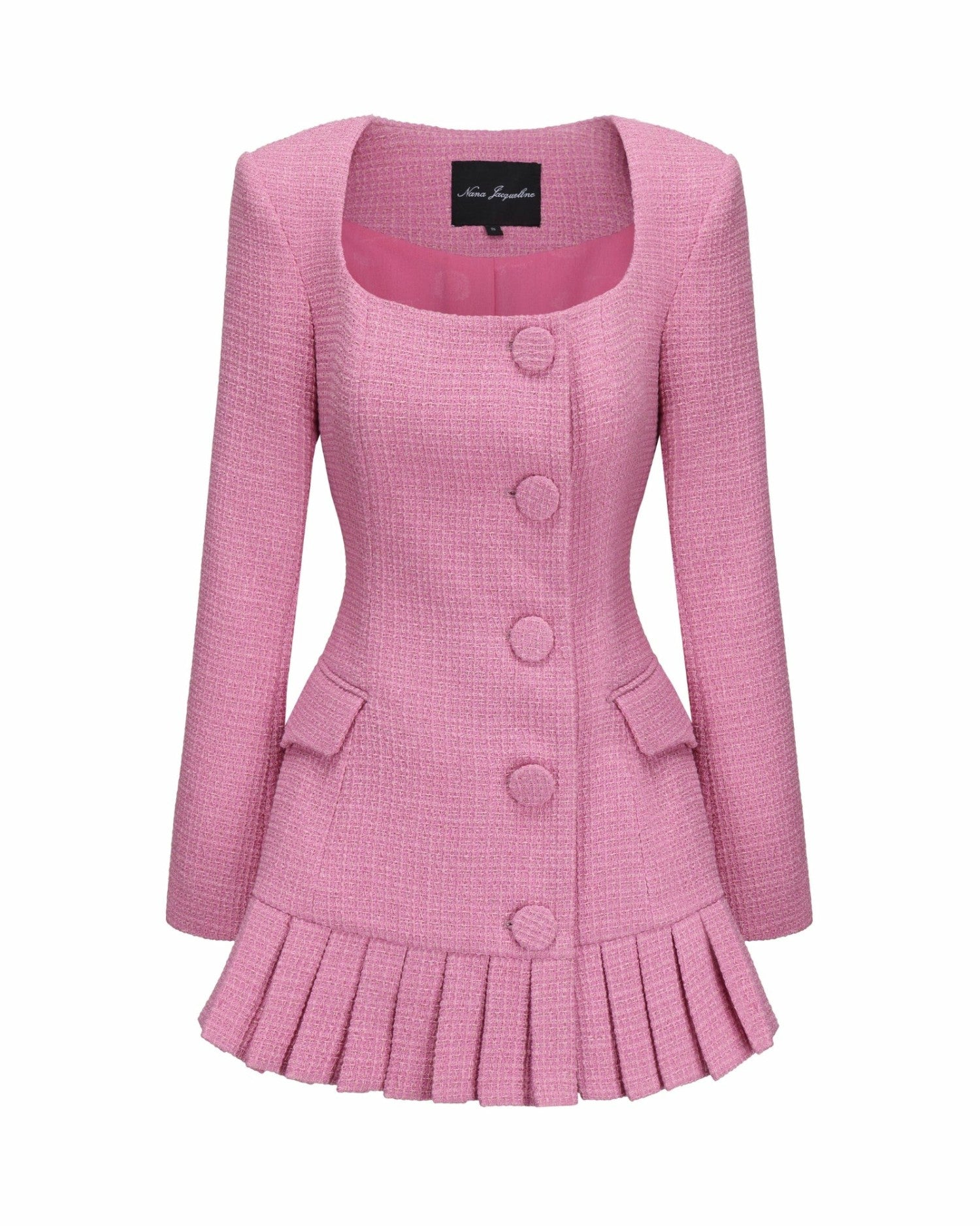 Lucille Tweed Jacket: Pink Jacket for Brunch | Nana Jacqueline