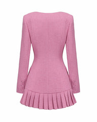 Lucille Tweed Jacket: Pink Jacket for Brunch | Nana Jacqueline