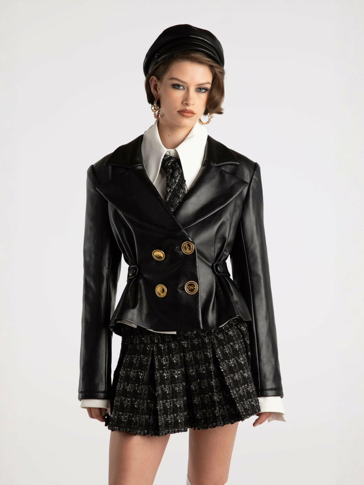Lucy Leather Jacket: Black Leather Jacket for Date Night | Nana Jacqueline