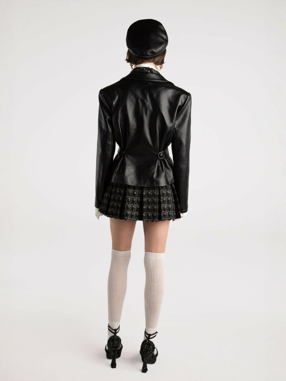 Lucy Leather Jacket: Black Leather Jacket for Date Night | Nana Jacqueline